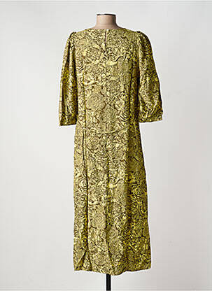 Rochie midi guler rotund galben MSCH COPENHAGEN femeie
