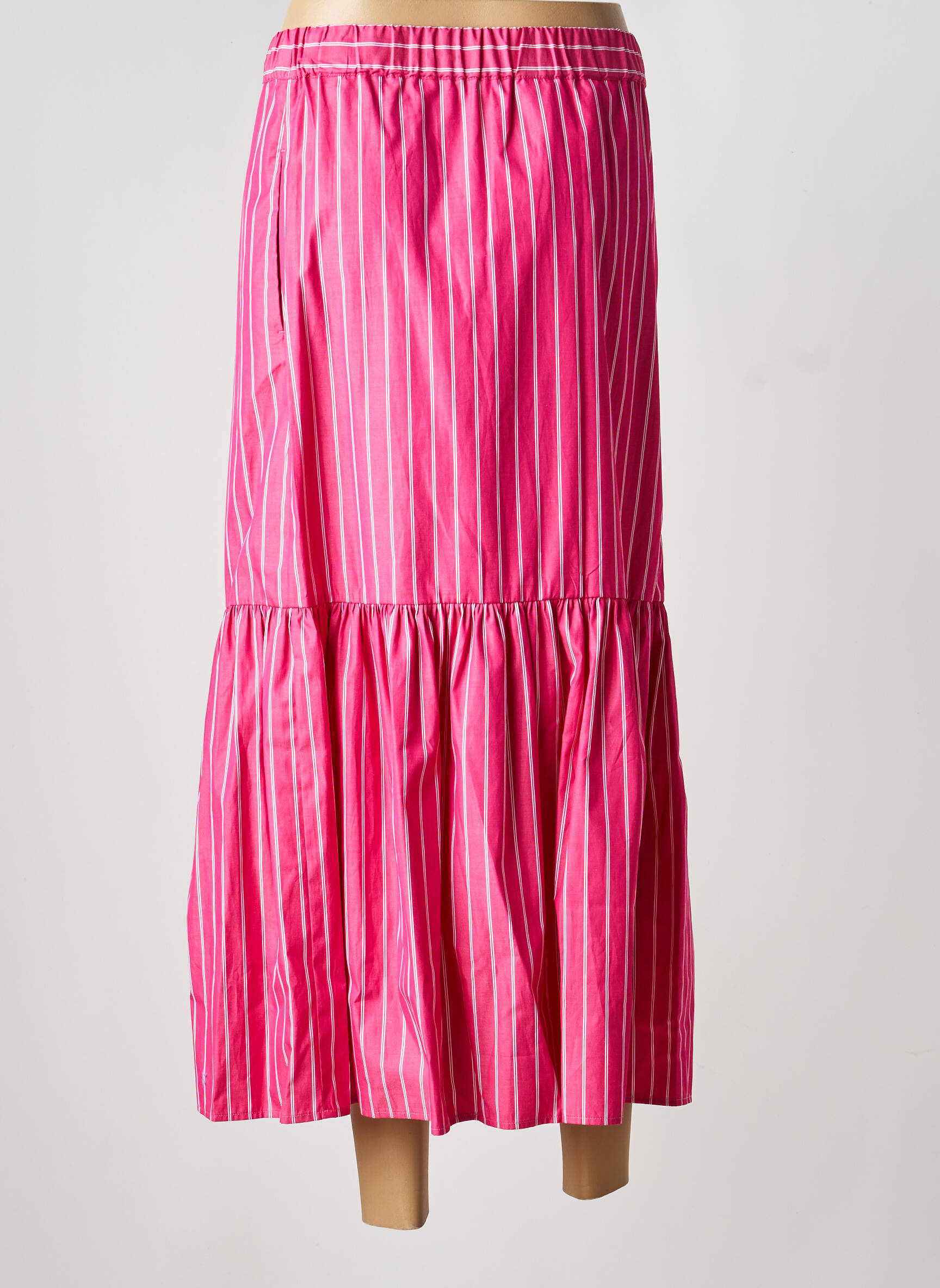 Fustă midi roz MAX MARA femeie