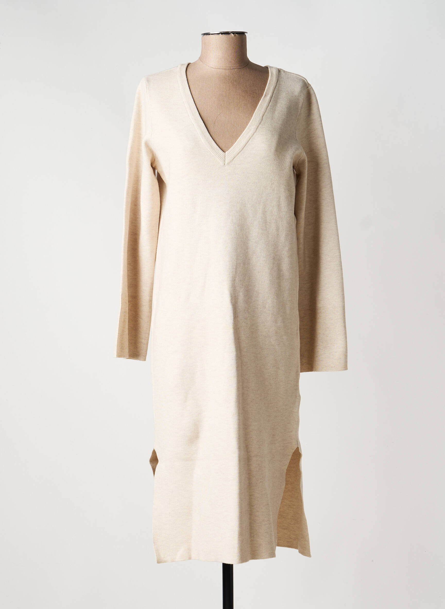 Rochie lungă bej VILA femeie