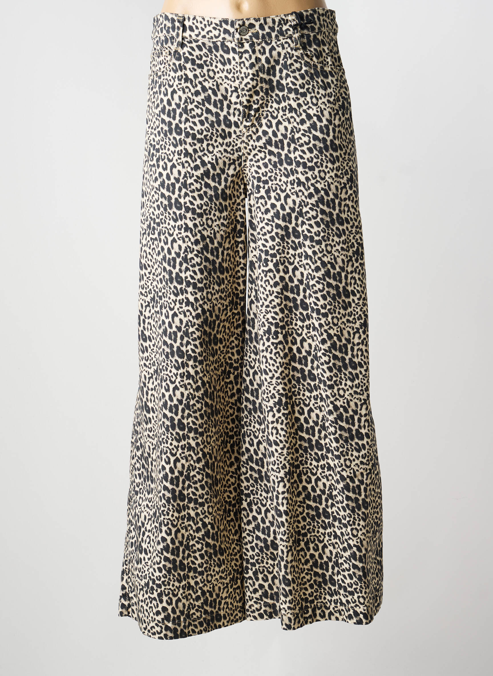 Pantalon larg negru PLEASE femeie
