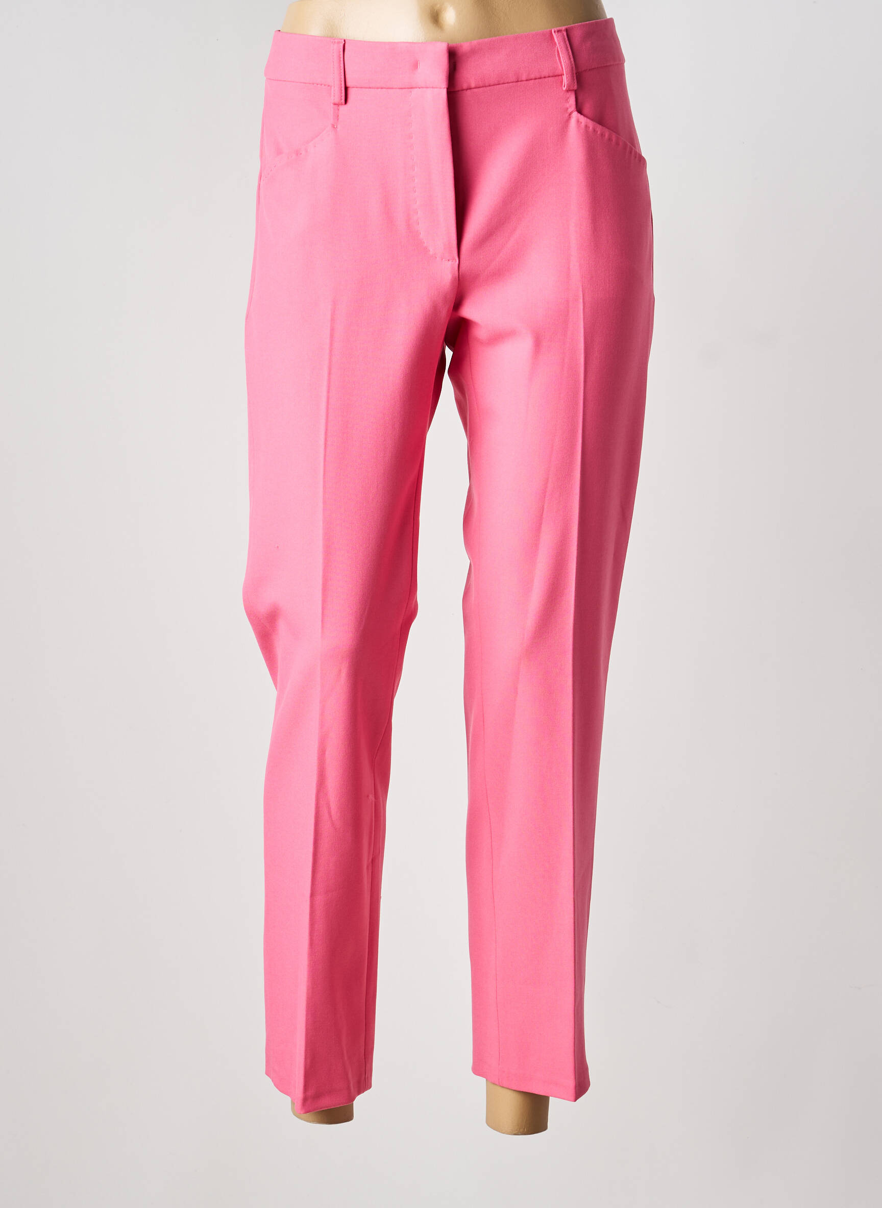 Pantalon chino roz MAX&CO. femeie