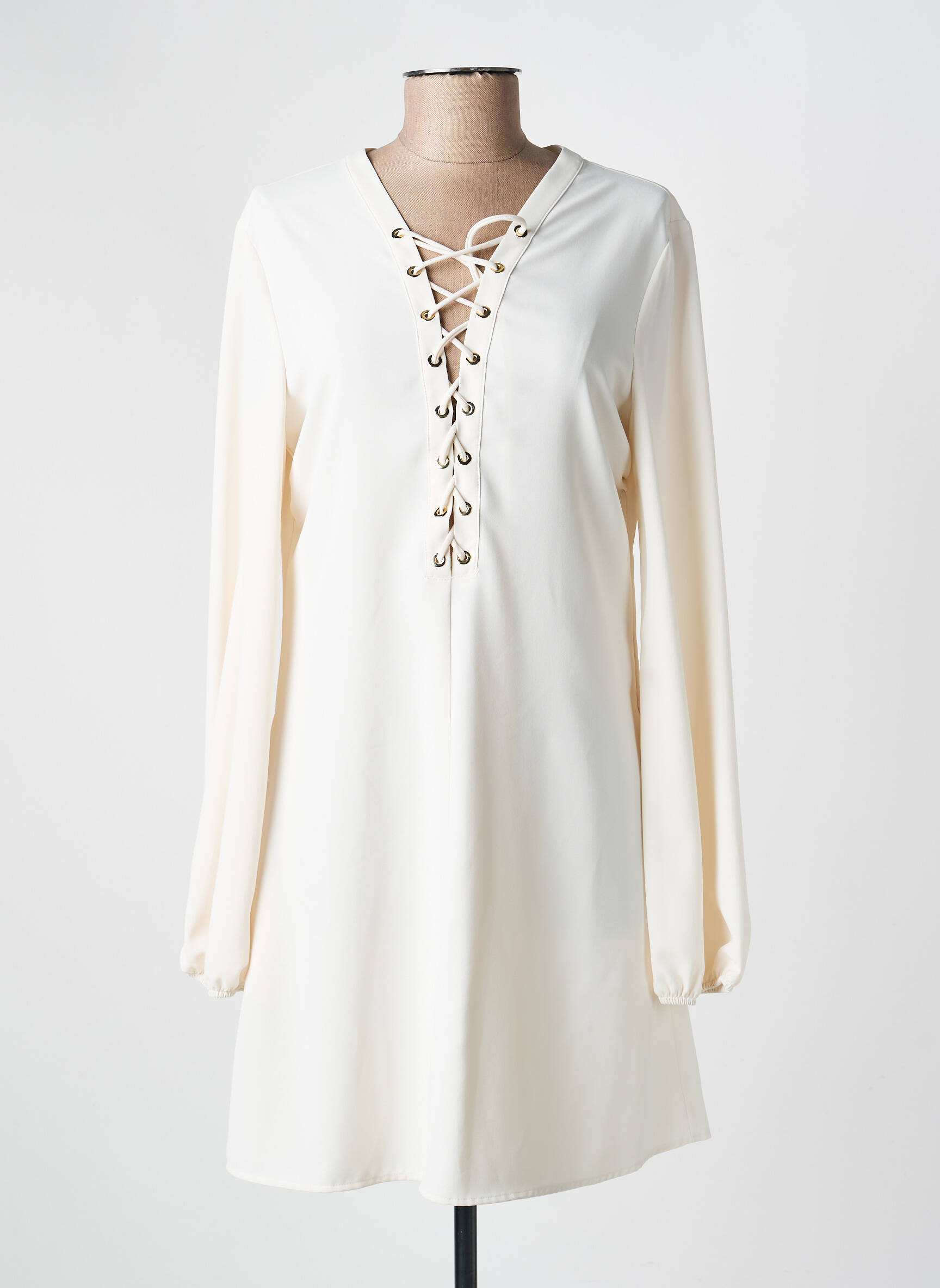 Rochie scurtă alb PINKO femeie