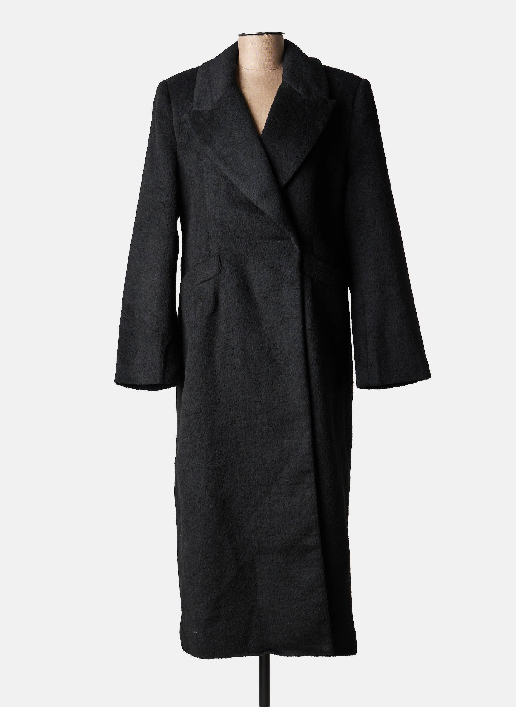 Palton lung negru GINA TRICOT femeie