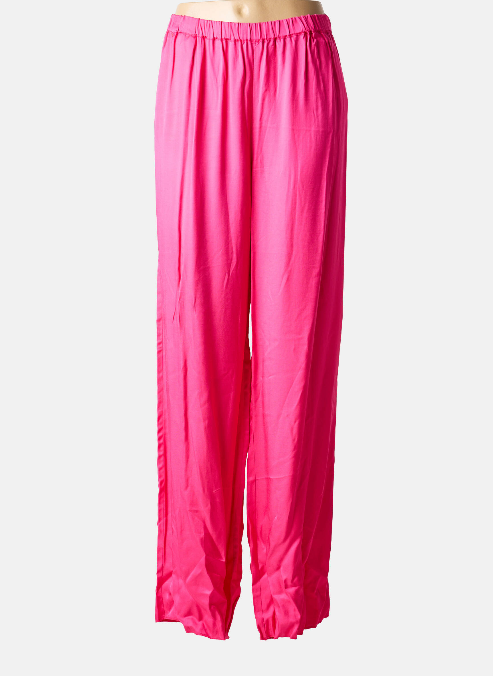 Pantalon larg roz PERSONA BY MARINA RINALDI femeie