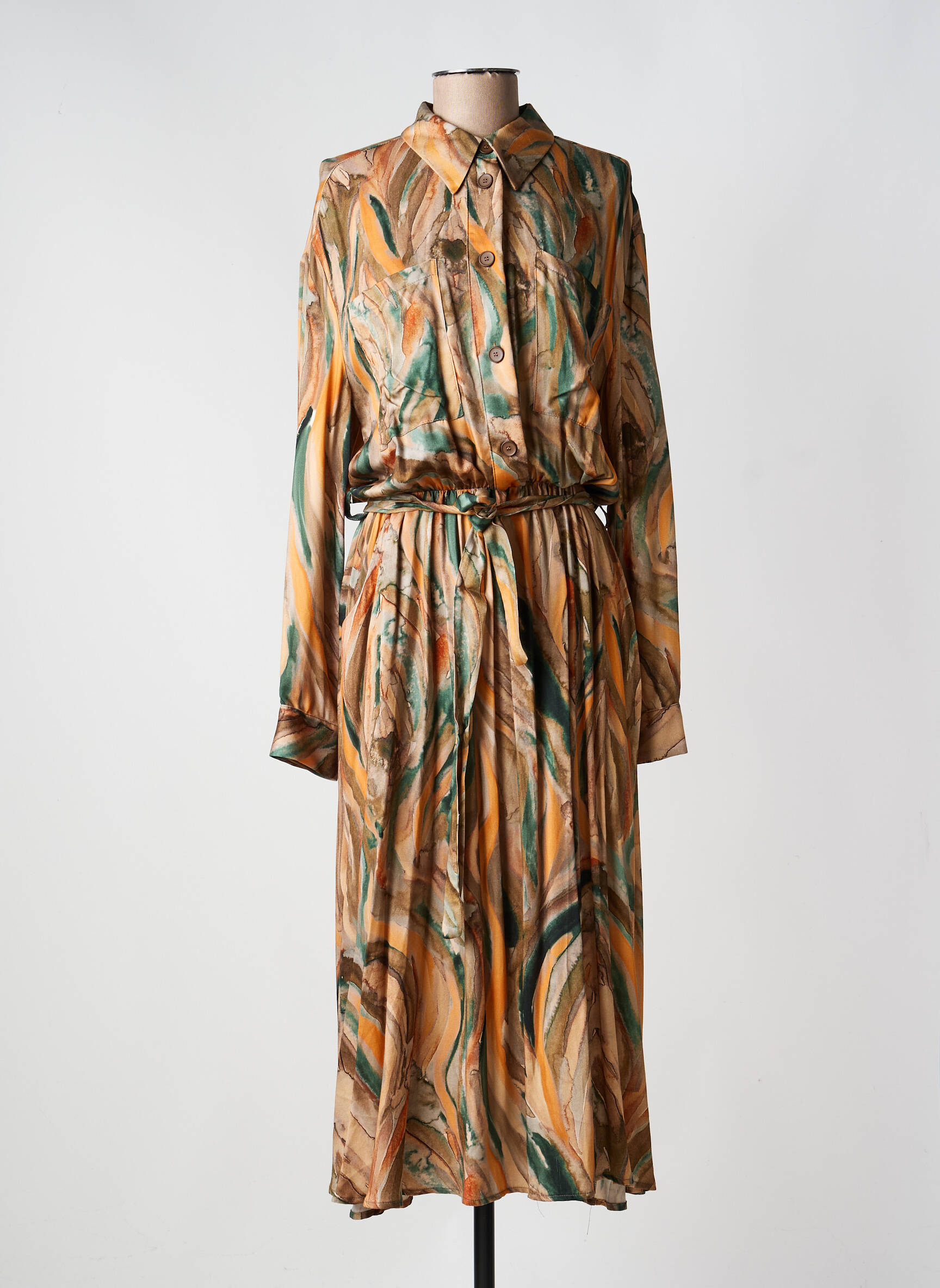 Rochie lungă multicolor PLEASE femeie