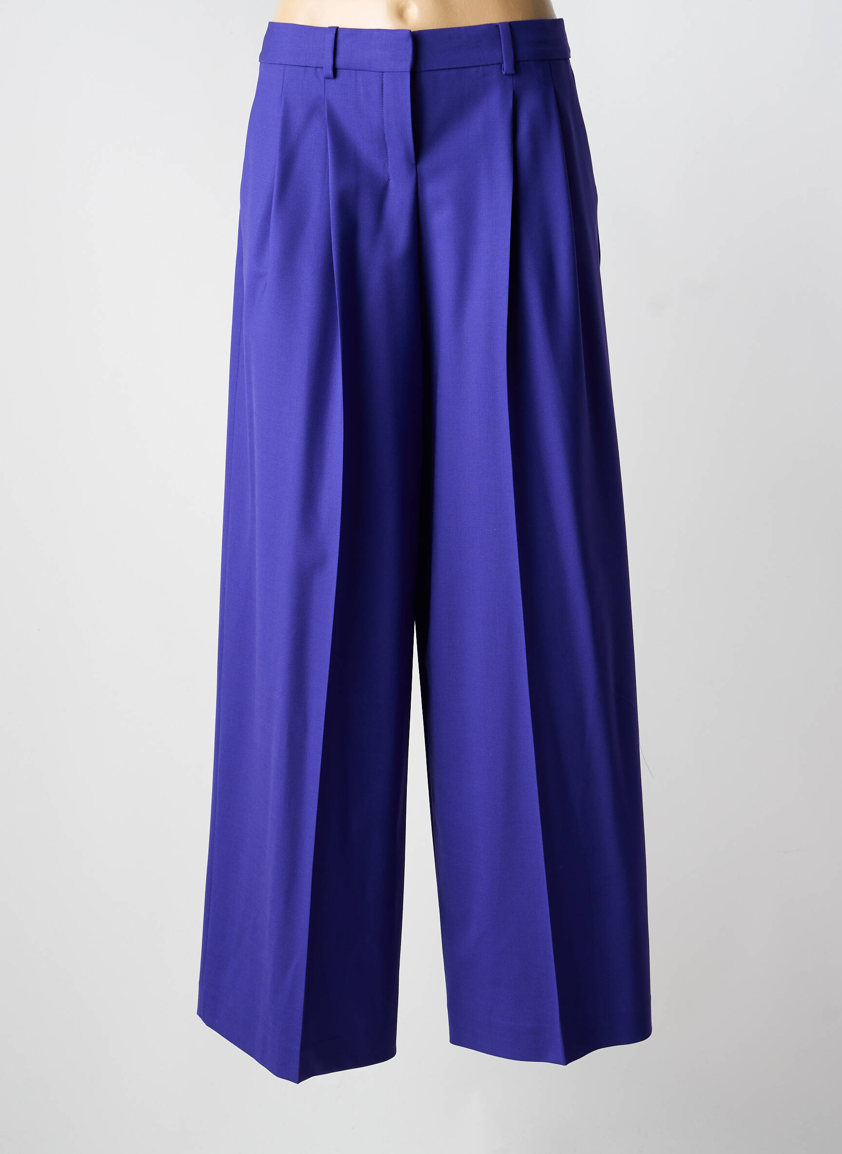 Pantalon larg albastru THEORY femeie
