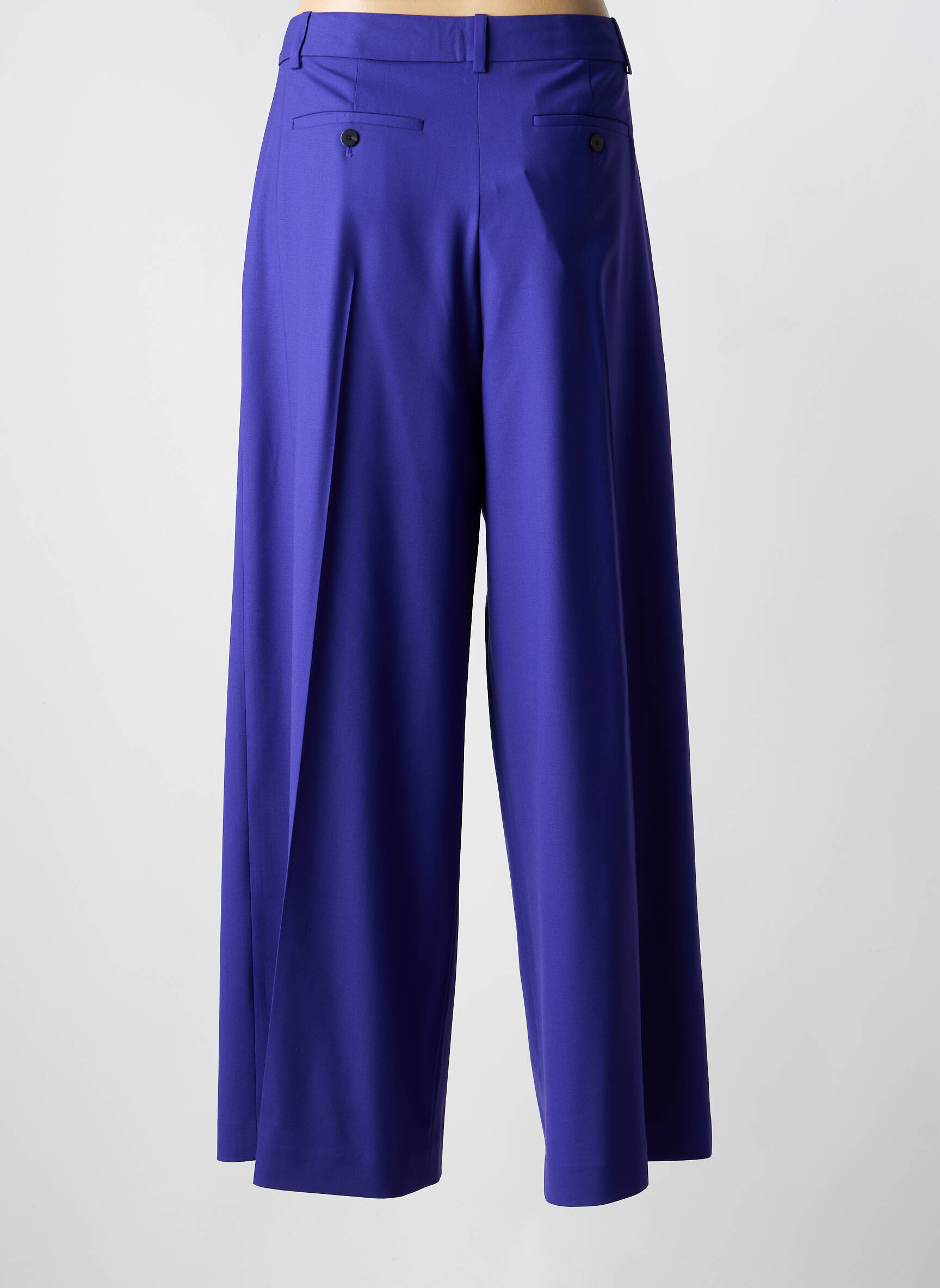Pantalon larg albastru THEORY femeie