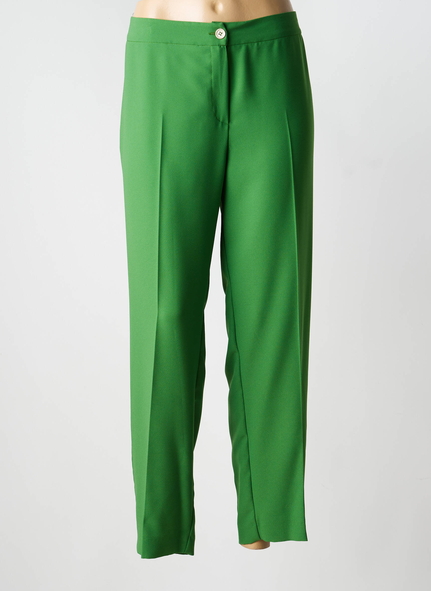 Pantalon drept verde PERSONA BY MARINA RINALDI femeie