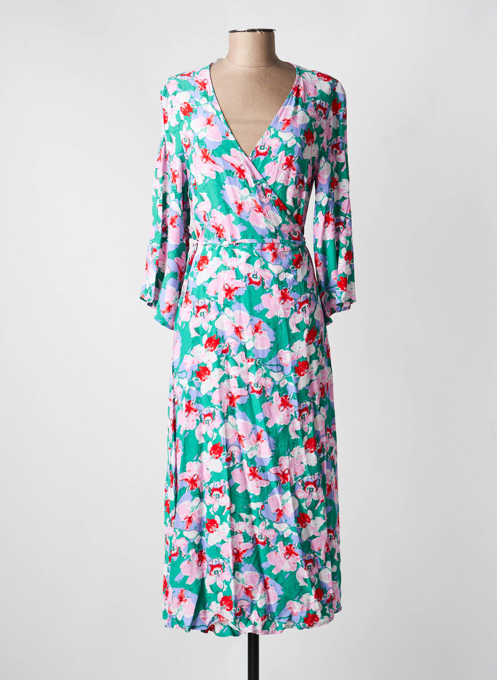 Rochie midi verde VILA femeie