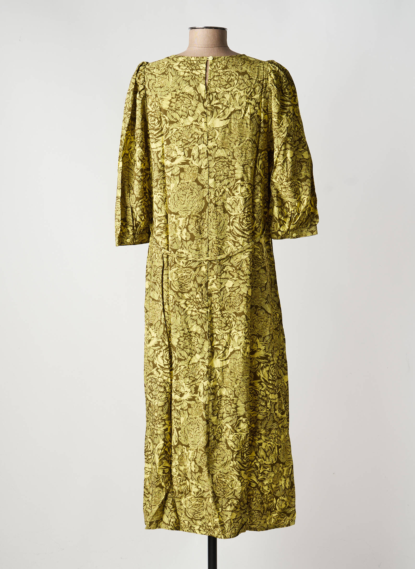 Rochie midi galben MSCH COPENHAGEN femeie