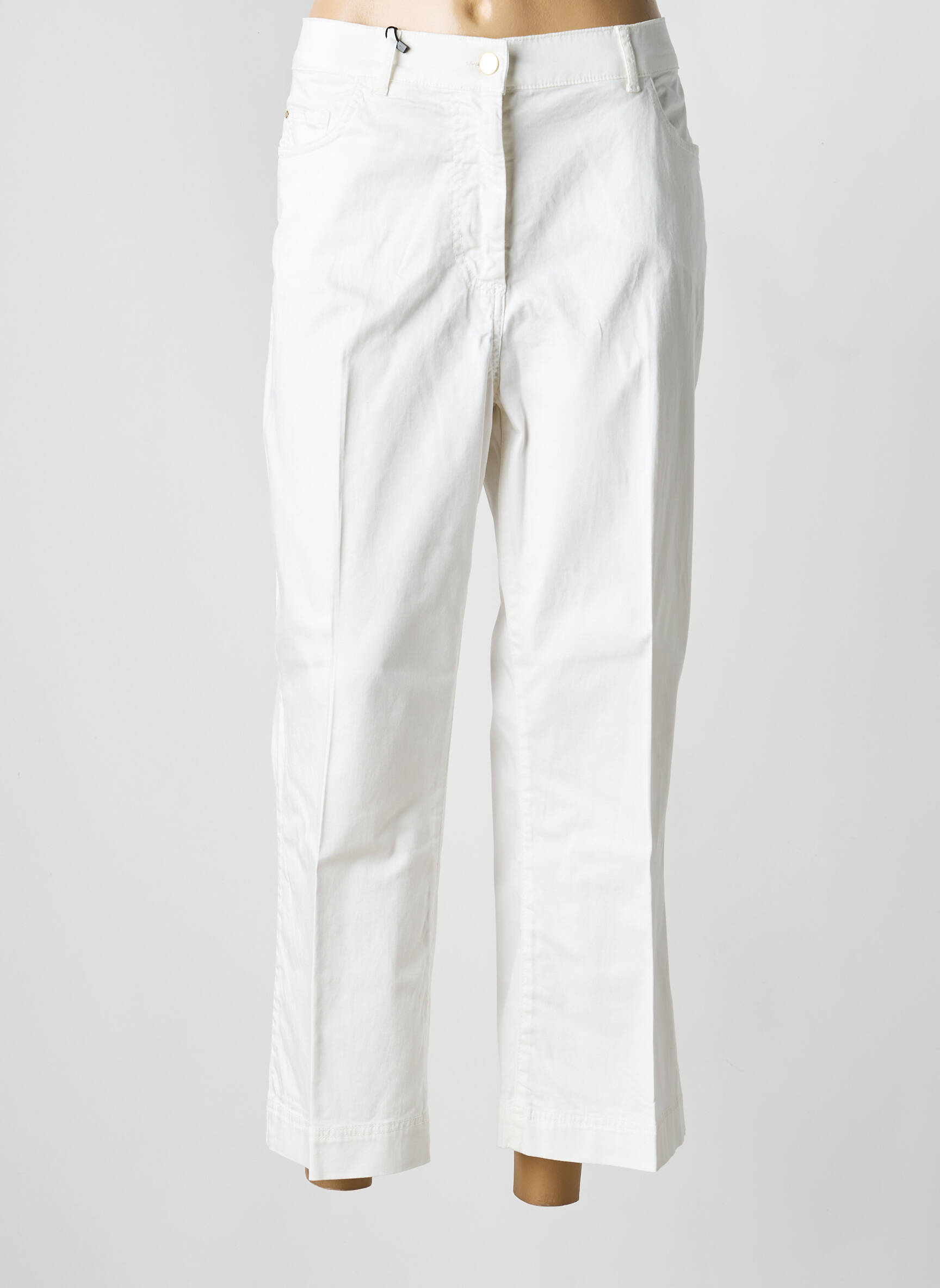 Pantalon drept alb PERSONA BY MARINA RINALDI femeie
