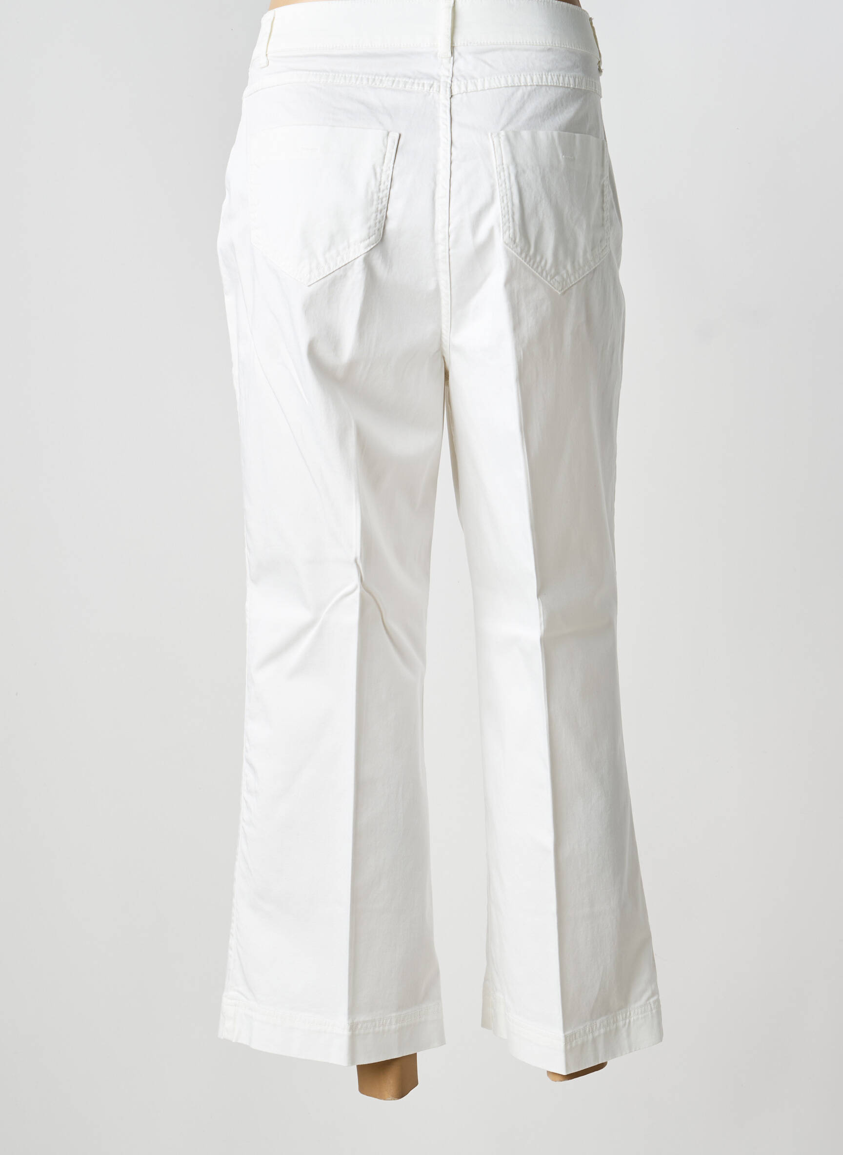 Pantalon drept alb PERSONA BY MARINA RINALDI femeie