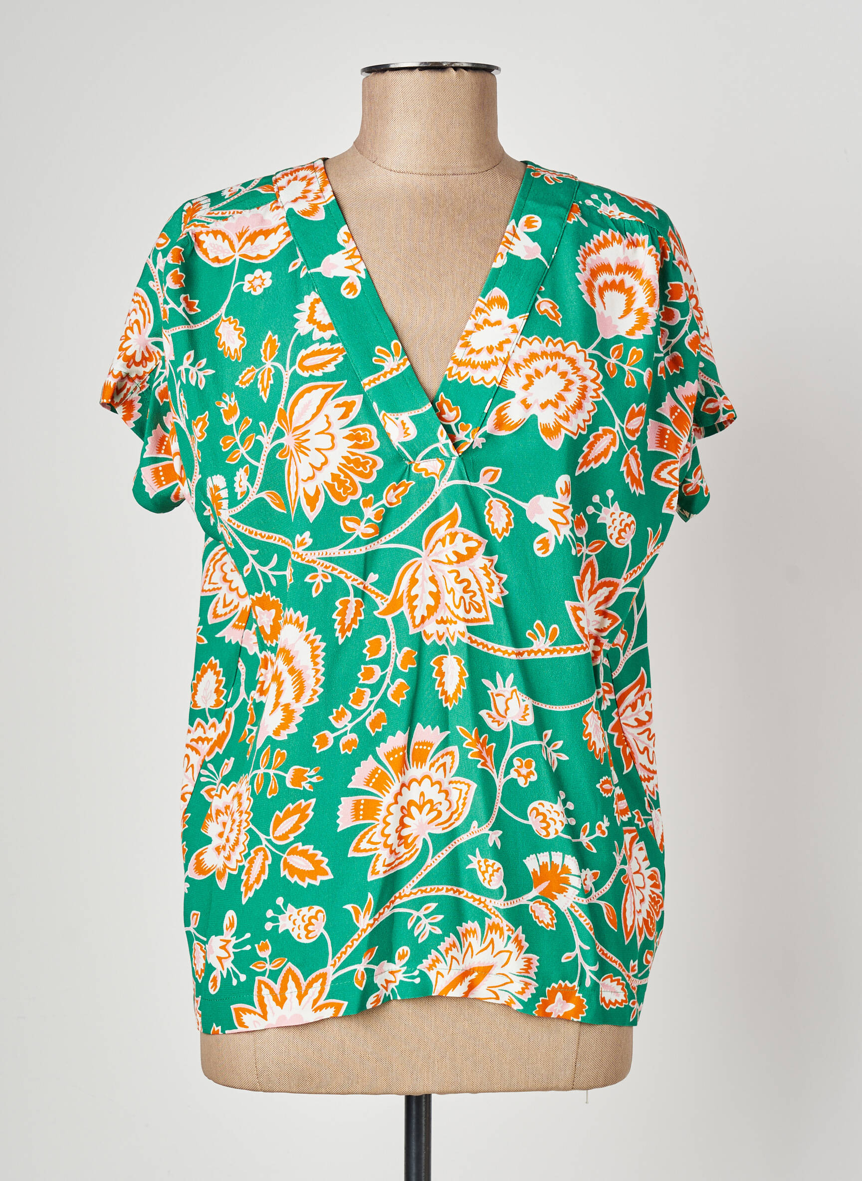 Top verde LA PETITE FRANCAISE femeie