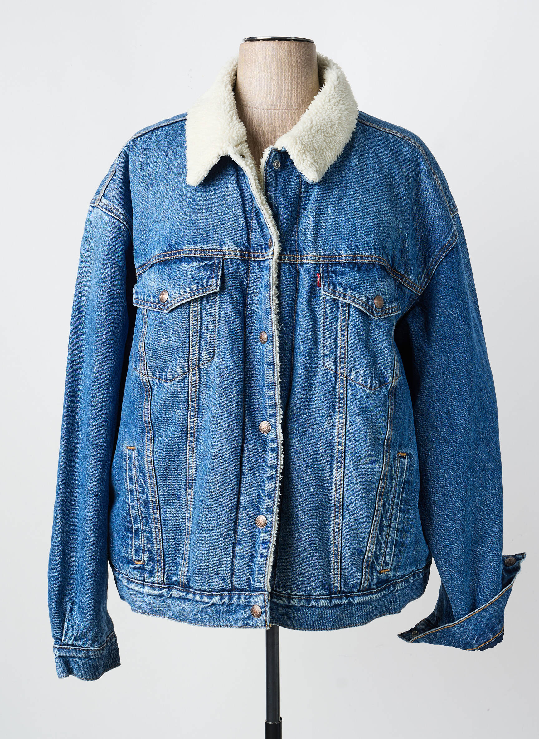 Jachetă de blugi albastru LEVI'S femeie