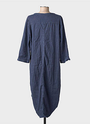 Rochie midi albastru PENN & INK N.Y femeie
