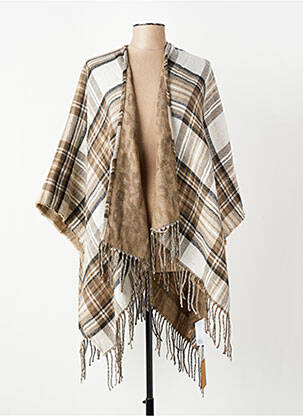 Poncho maro PIECES femeie