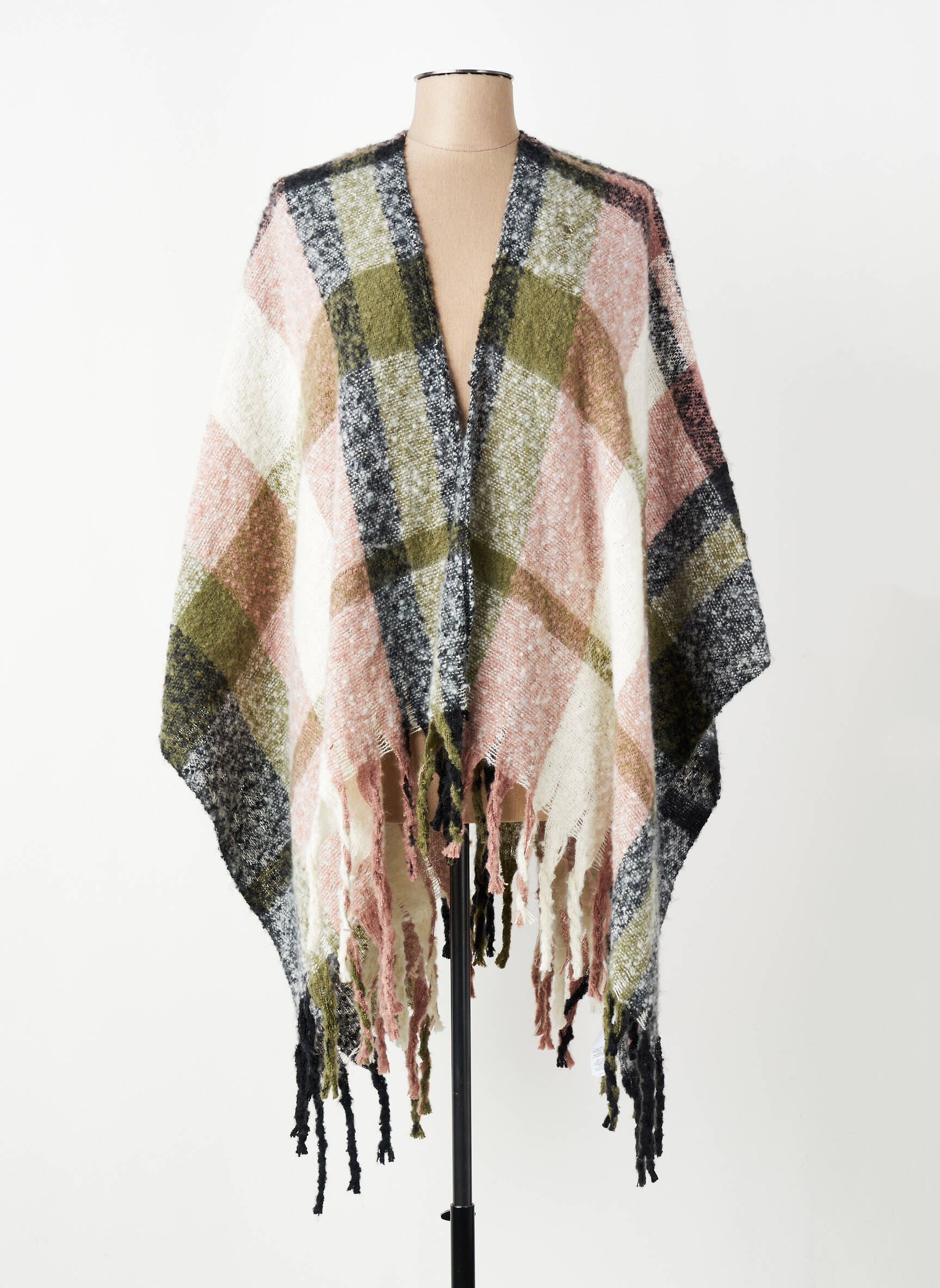 Poncho roz PIECES femeie