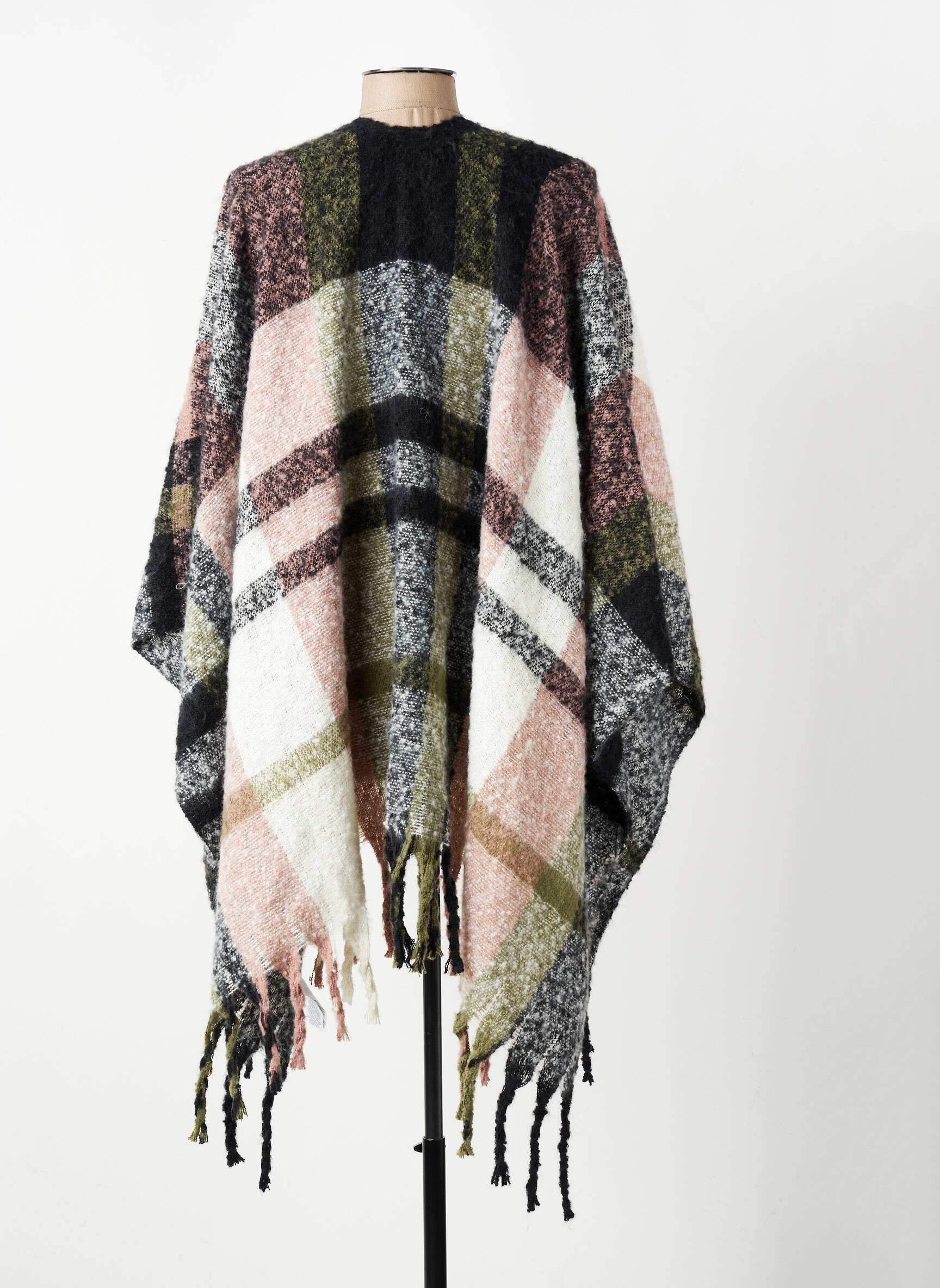 Poncho roz PIECES femeie