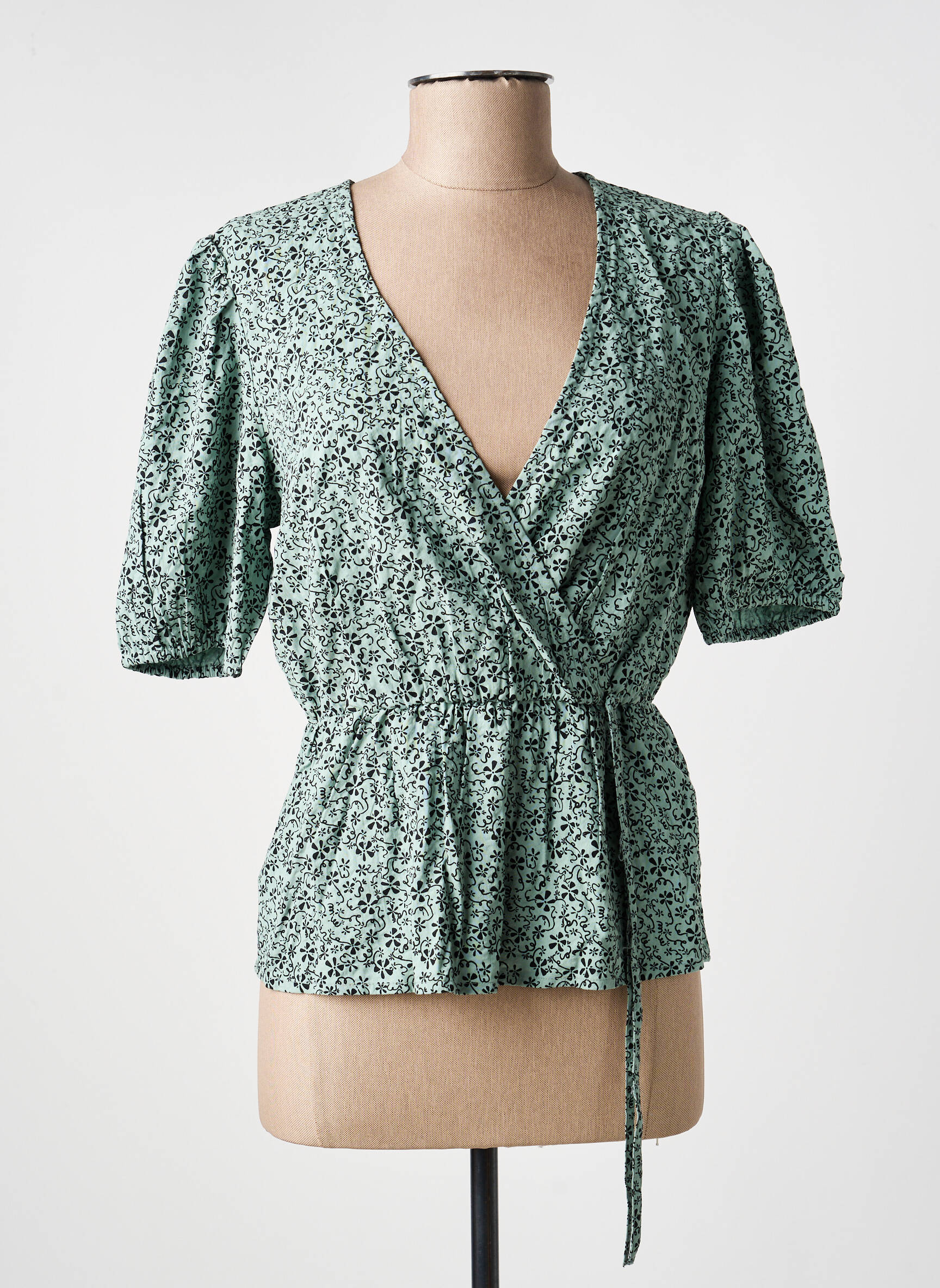Cămașă croială dreaptă verde JACQUELINE DE YONG femeie