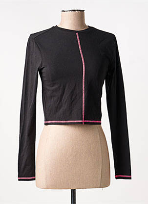 Top scurt negru ONLY femeie