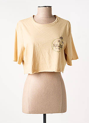 Tricou guler rotund bej ONLY femeie