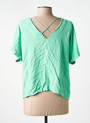 Tricou guler în v verde VERO MODA femeie