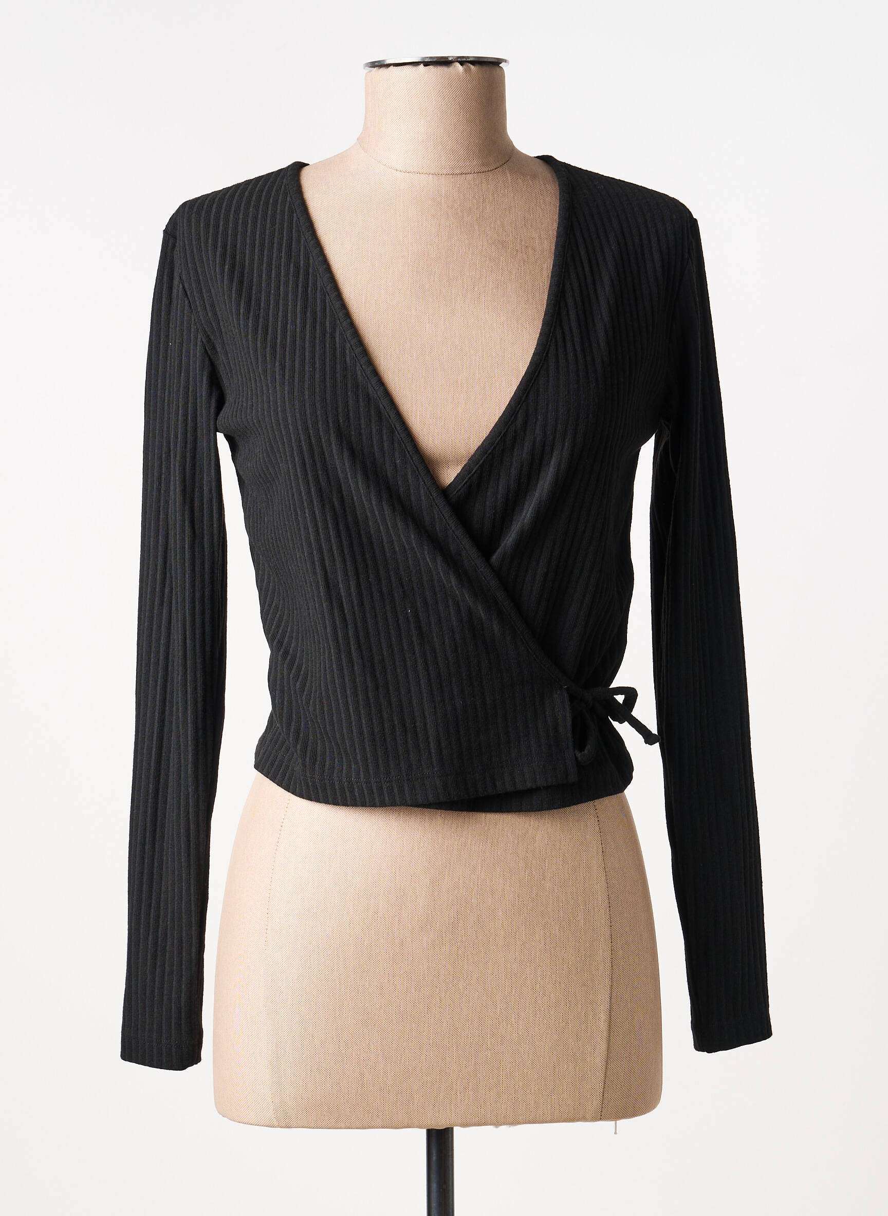 Cardigan petrecut mâneci lungi negru ONLY femeie