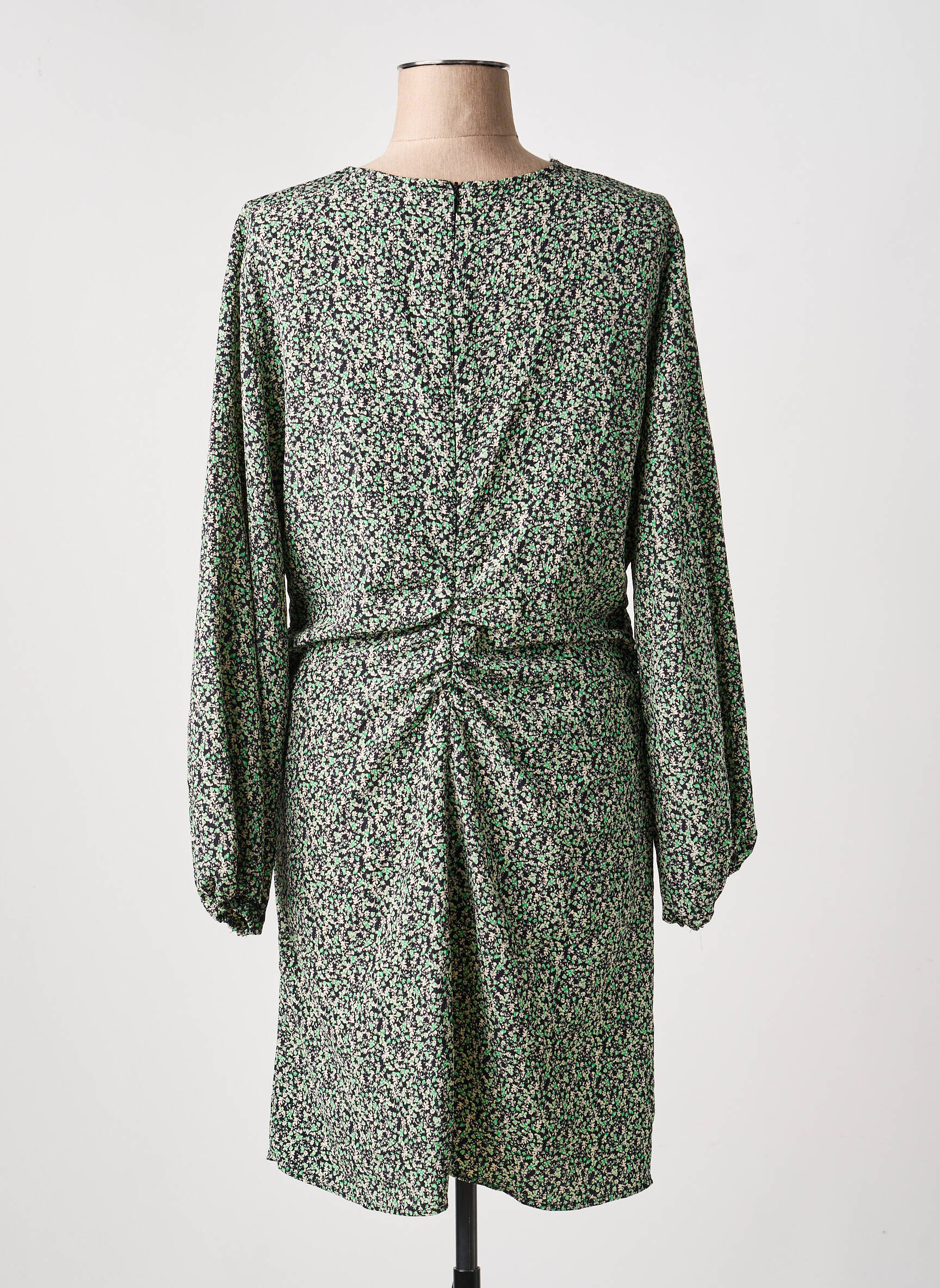 Rochie scurtă mâneci lungi mâneci lungi verde ONLY femeie