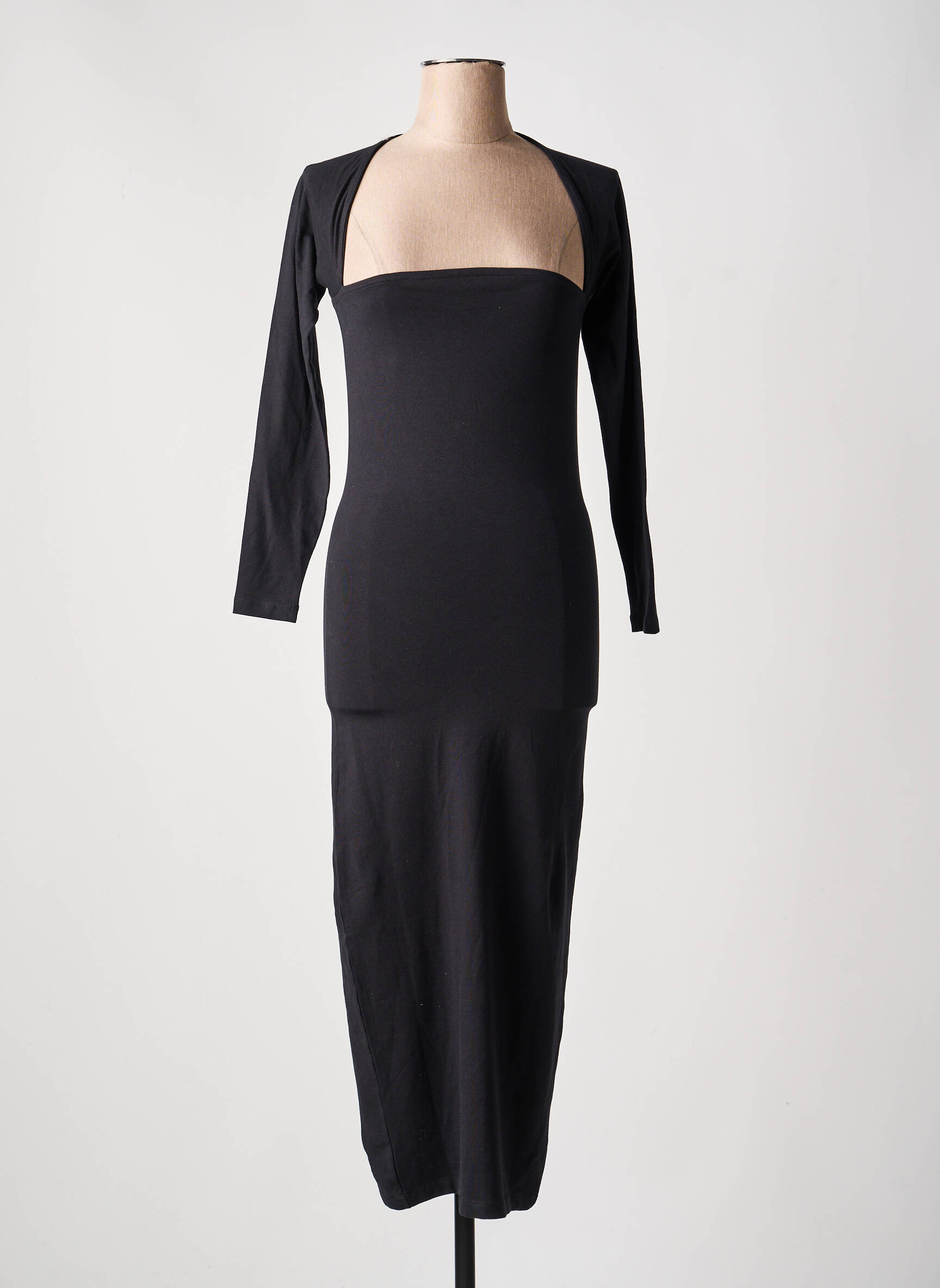 Rochie lungă negru JJXX femeie