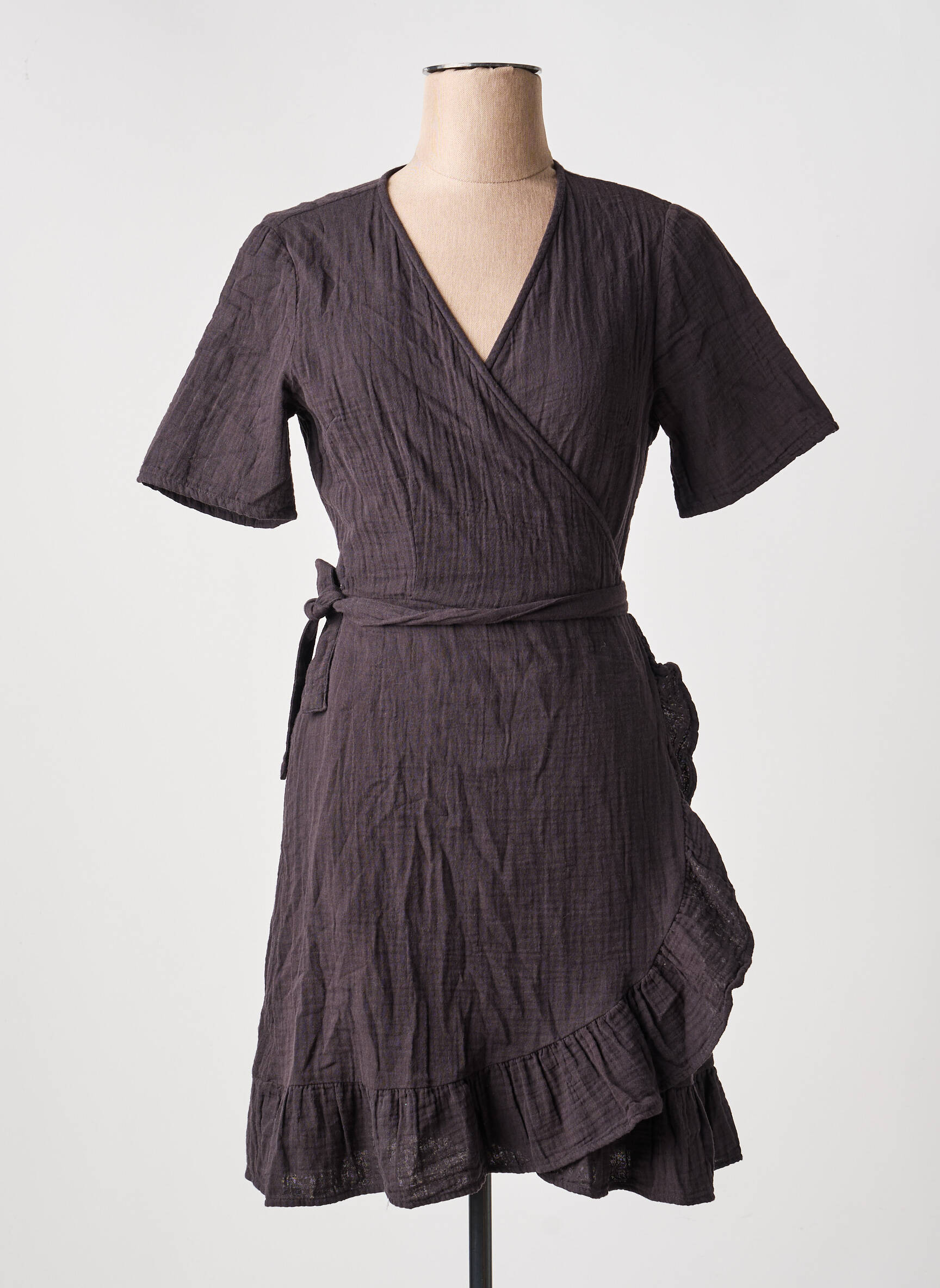 Rochie scurtă mâneci scurte mâneci scurte negru ONLY femeie