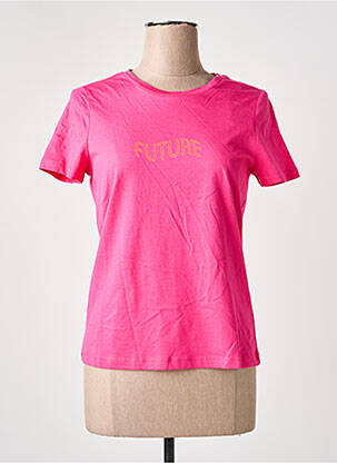 Tricou guler rotund mâneci scurte violet VERO MODA femeie