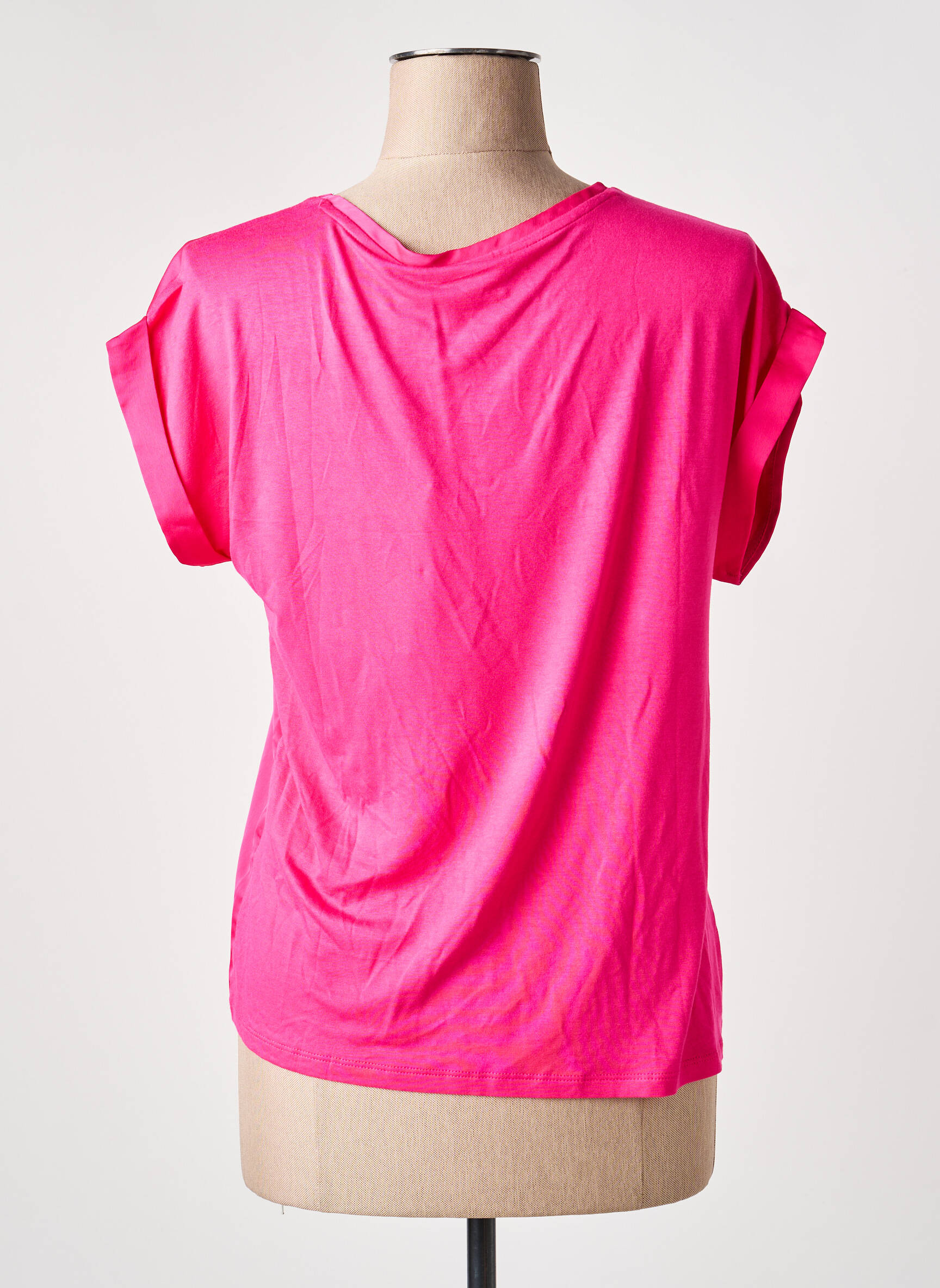Tricou mâneci scurte mâneci scurte roz VILA femeie