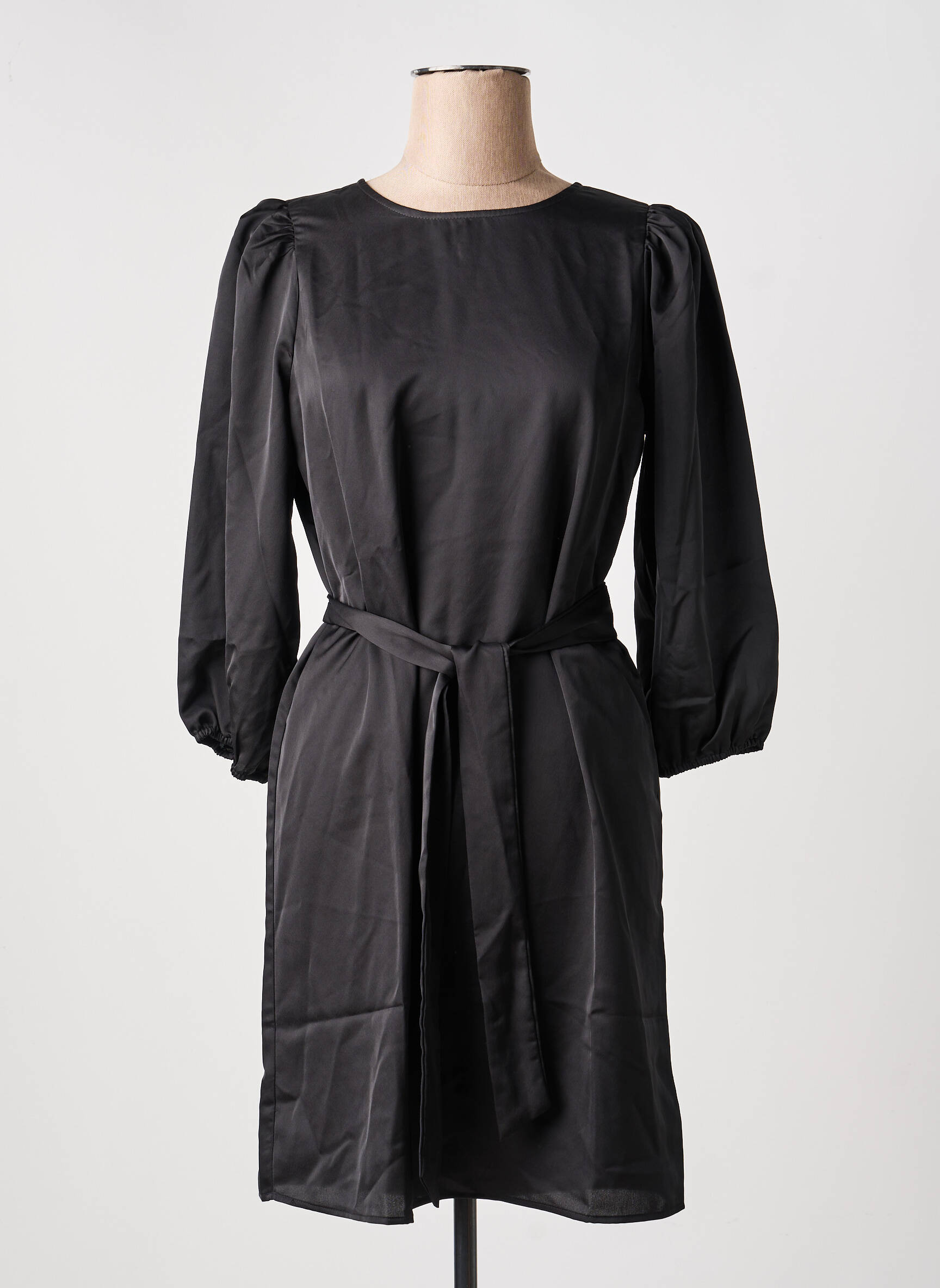 Rochie midi mâneci 3/4 mâneci 3/4 negru VILA femeie
