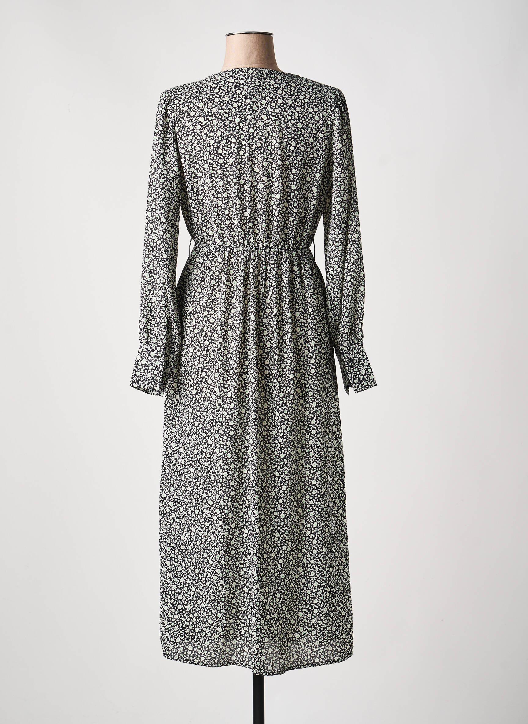 Rochie lungă mâneci lungi mâneci lungi negru JACQUELINE DE YONG femeie