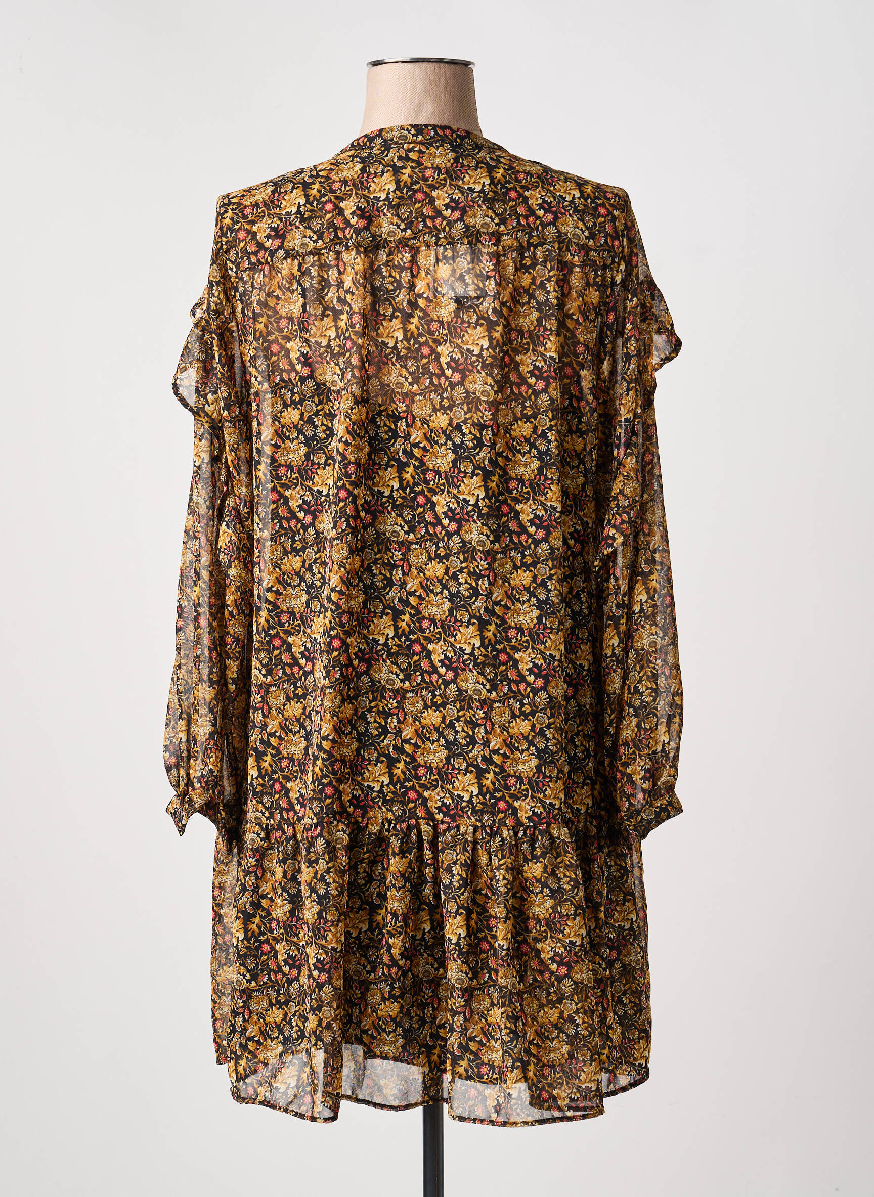 Rochie scurtă maro MANGO femeie