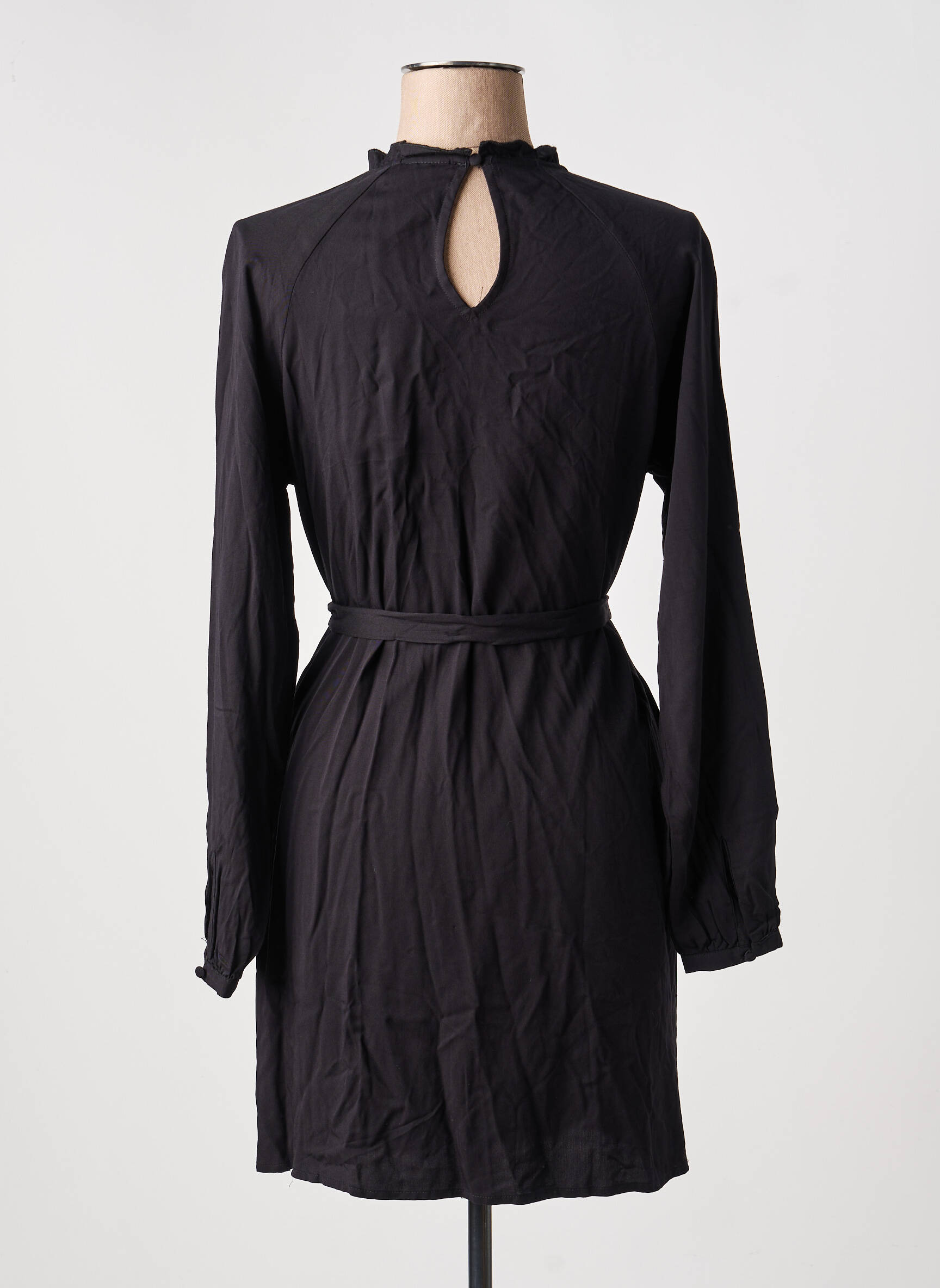 Rochie scurtă guler rotund negru VILA femeie