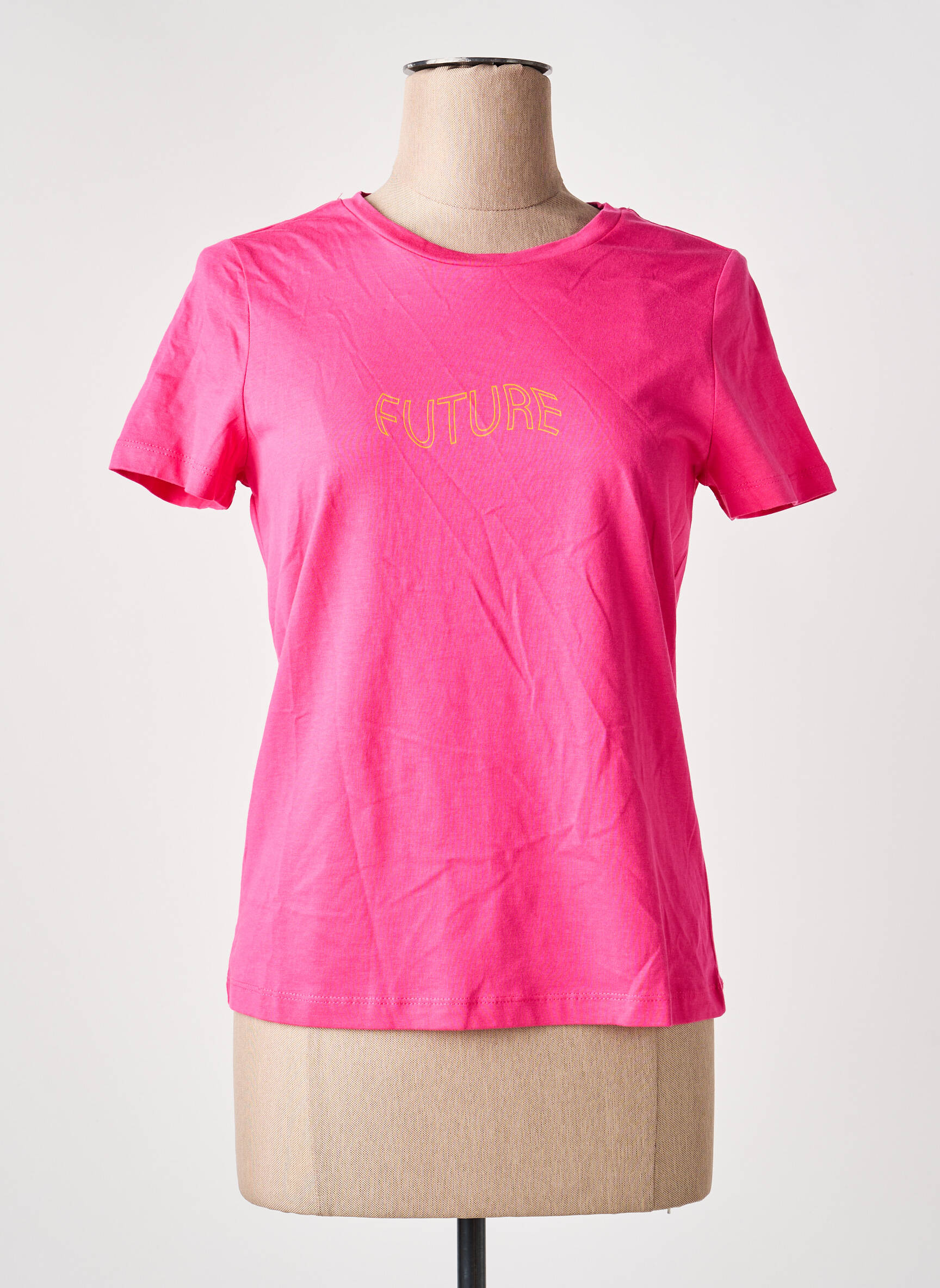 Tricou guler rotund mâneci scurte violet VERO MODA femeie