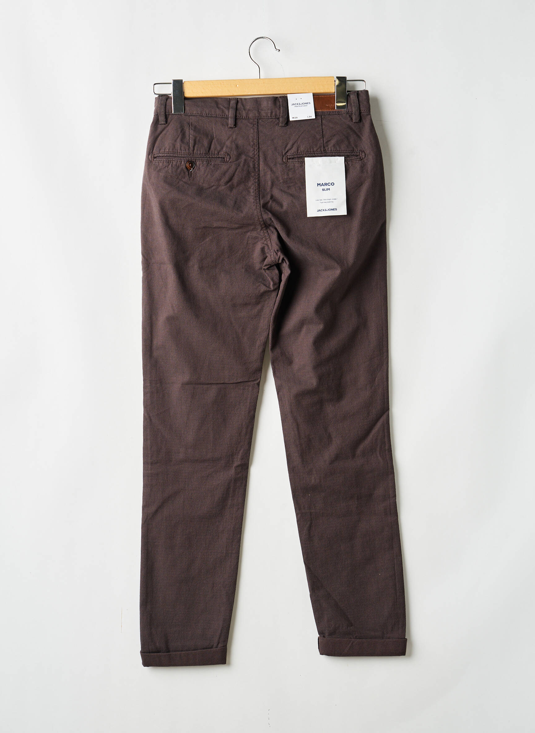Pantalon chino maro JACK & JONES bărbat