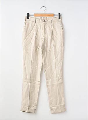 Pantalon drept bej MANGO bărbat