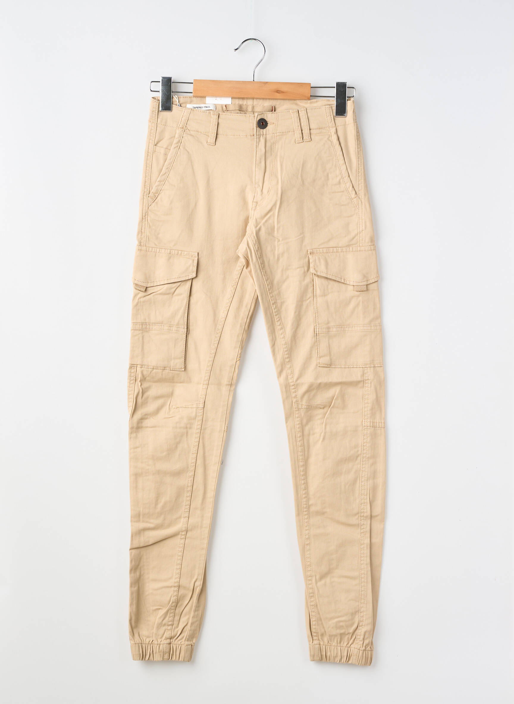Pantalon cargo bej JACK & JONES bărbat