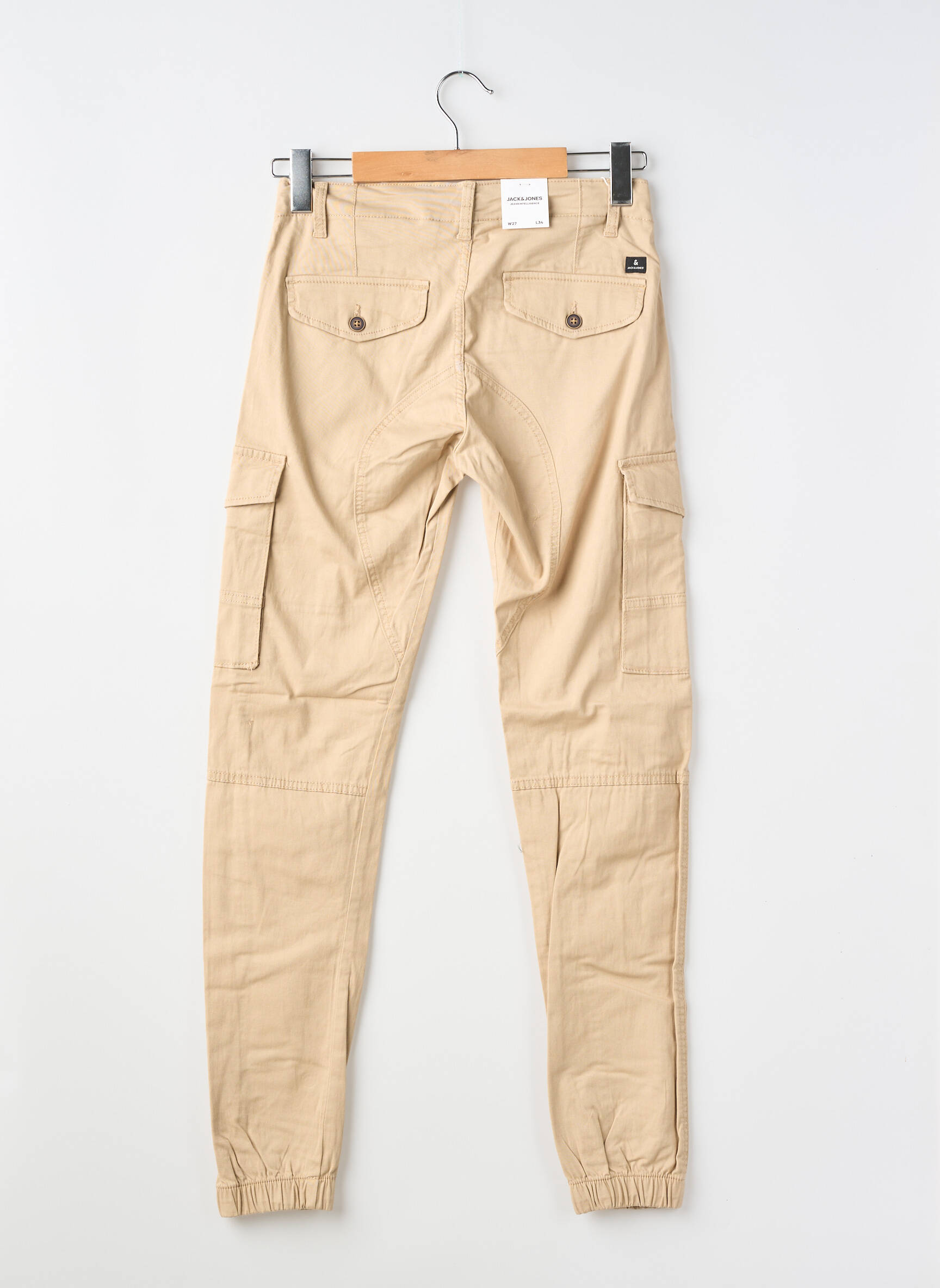 Pantalon cargo bej JACK & JONES bărbat