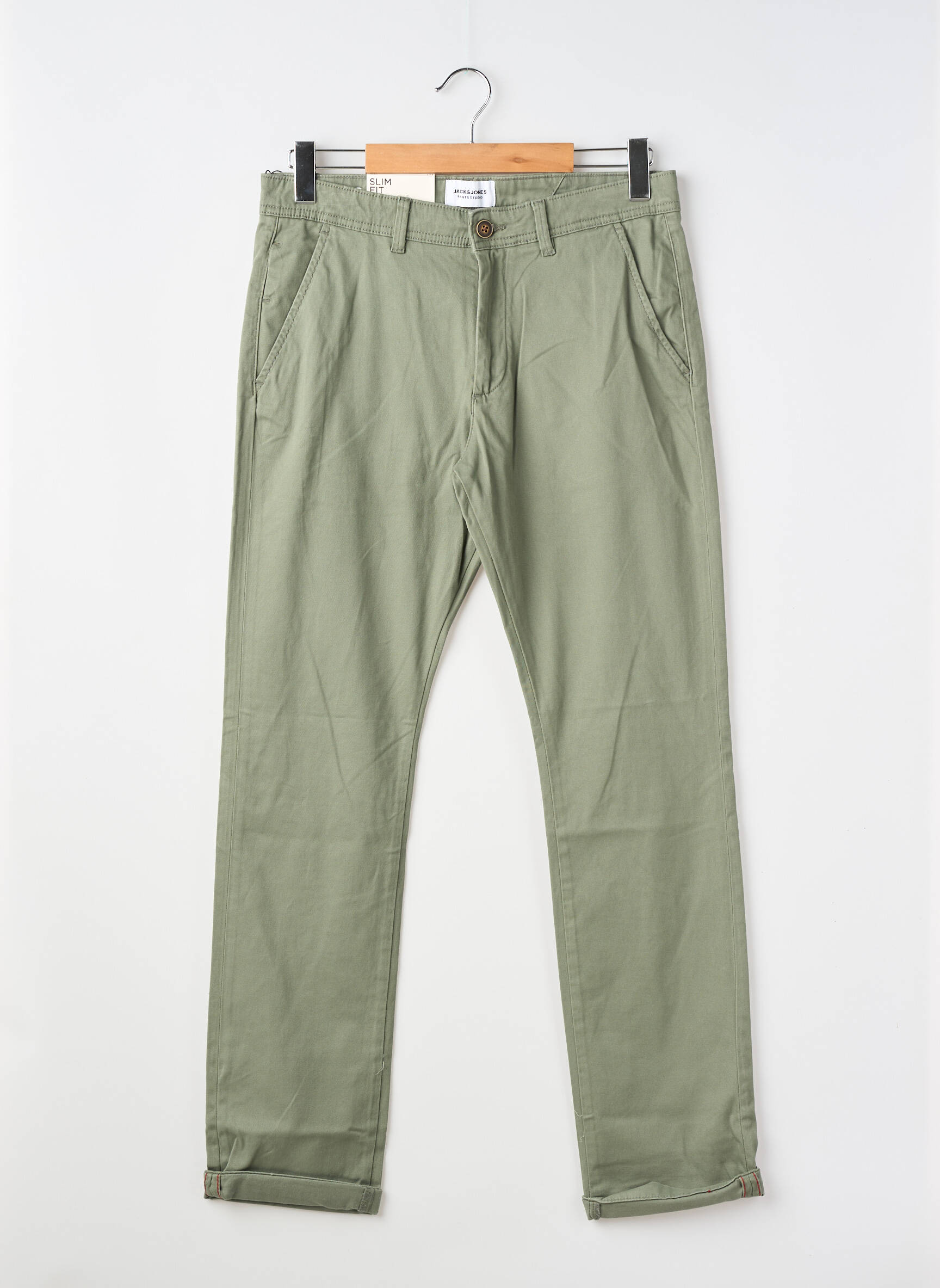 Pantalon chino verde JACK & JONES bărbat