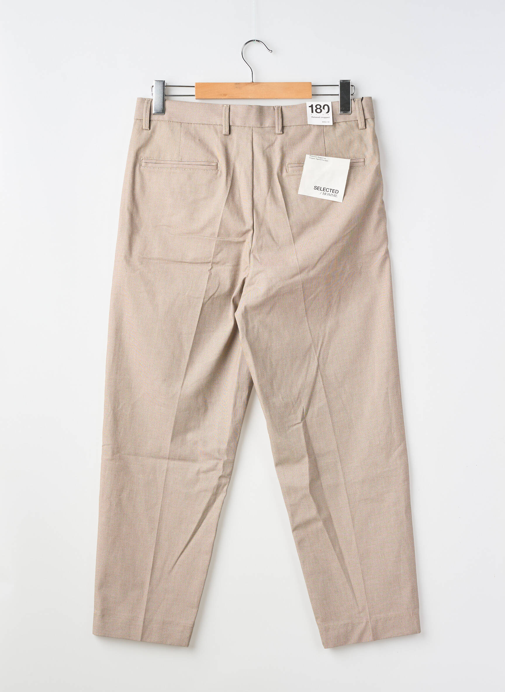 Pantalon drept bej SELECTED bărbat