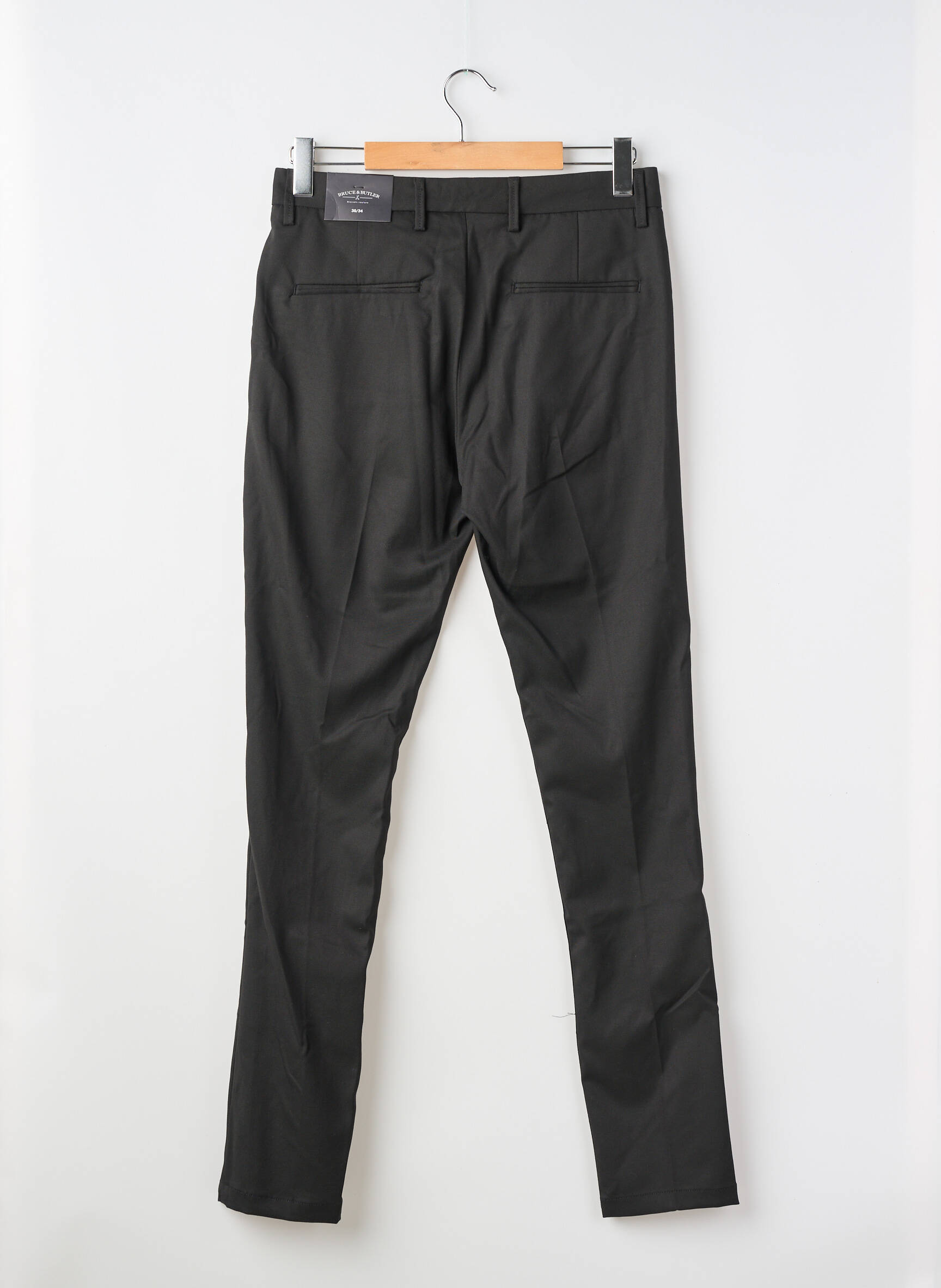 Pantalon drept negru BRUCE & BUTLER  bărbat