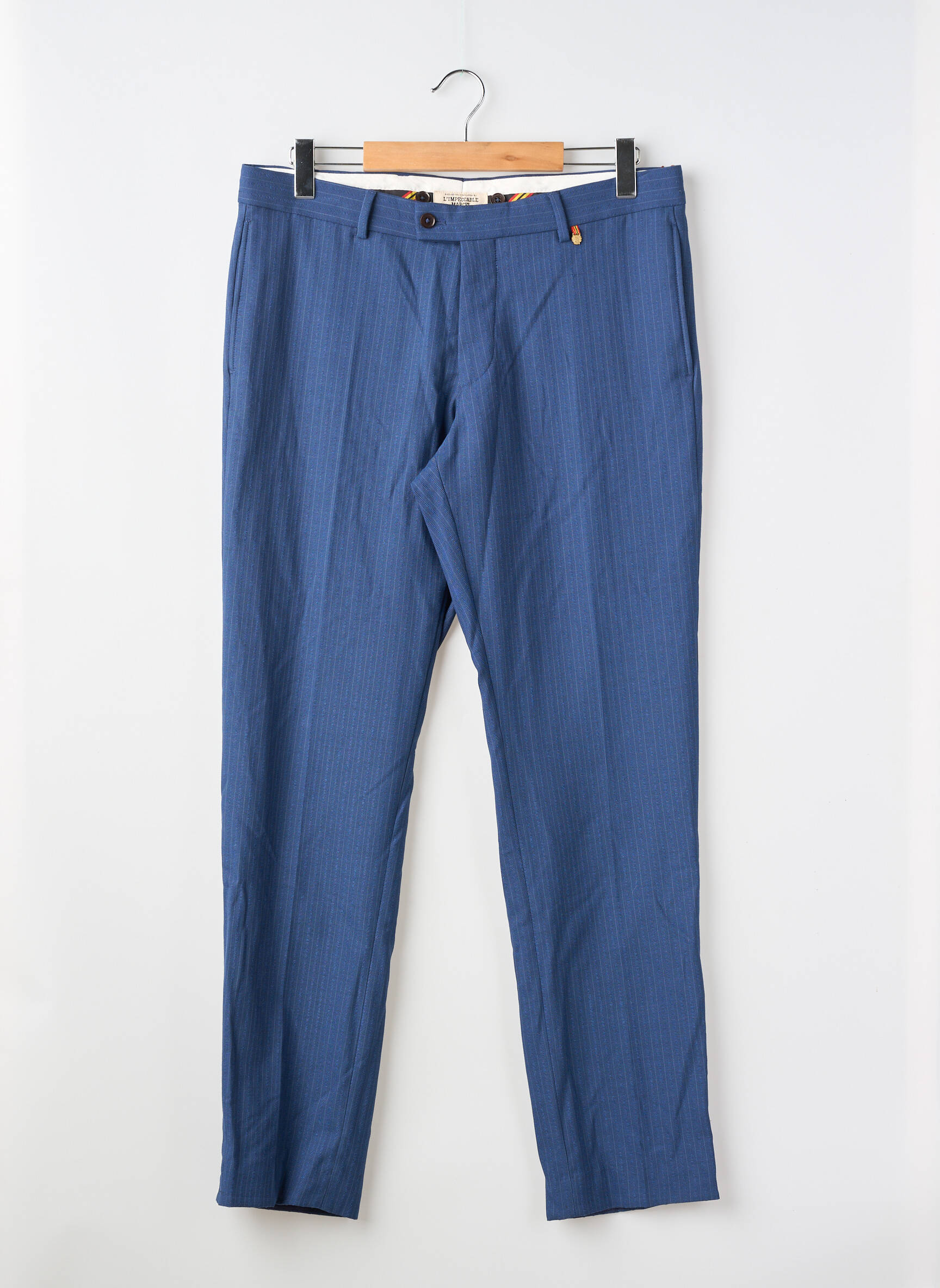 Pantalon drept albastru LE FABULEUX MARCEL DE BRUXELLES bărbat