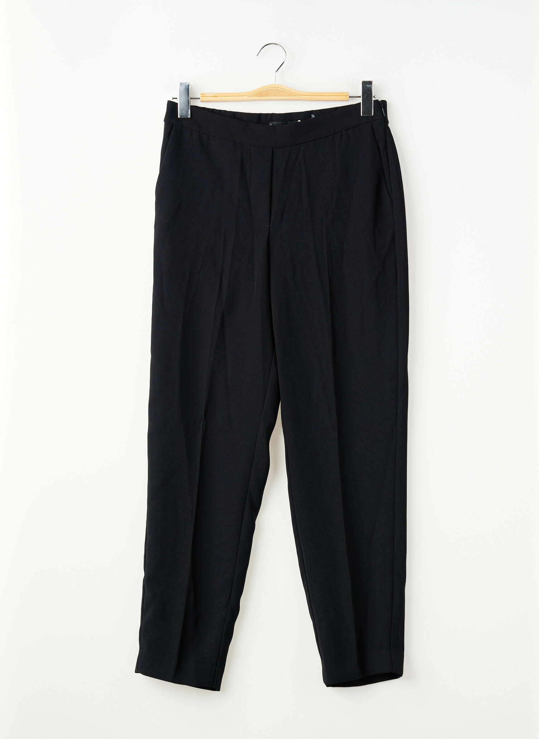 Pantalon slim negru MANGO femeie