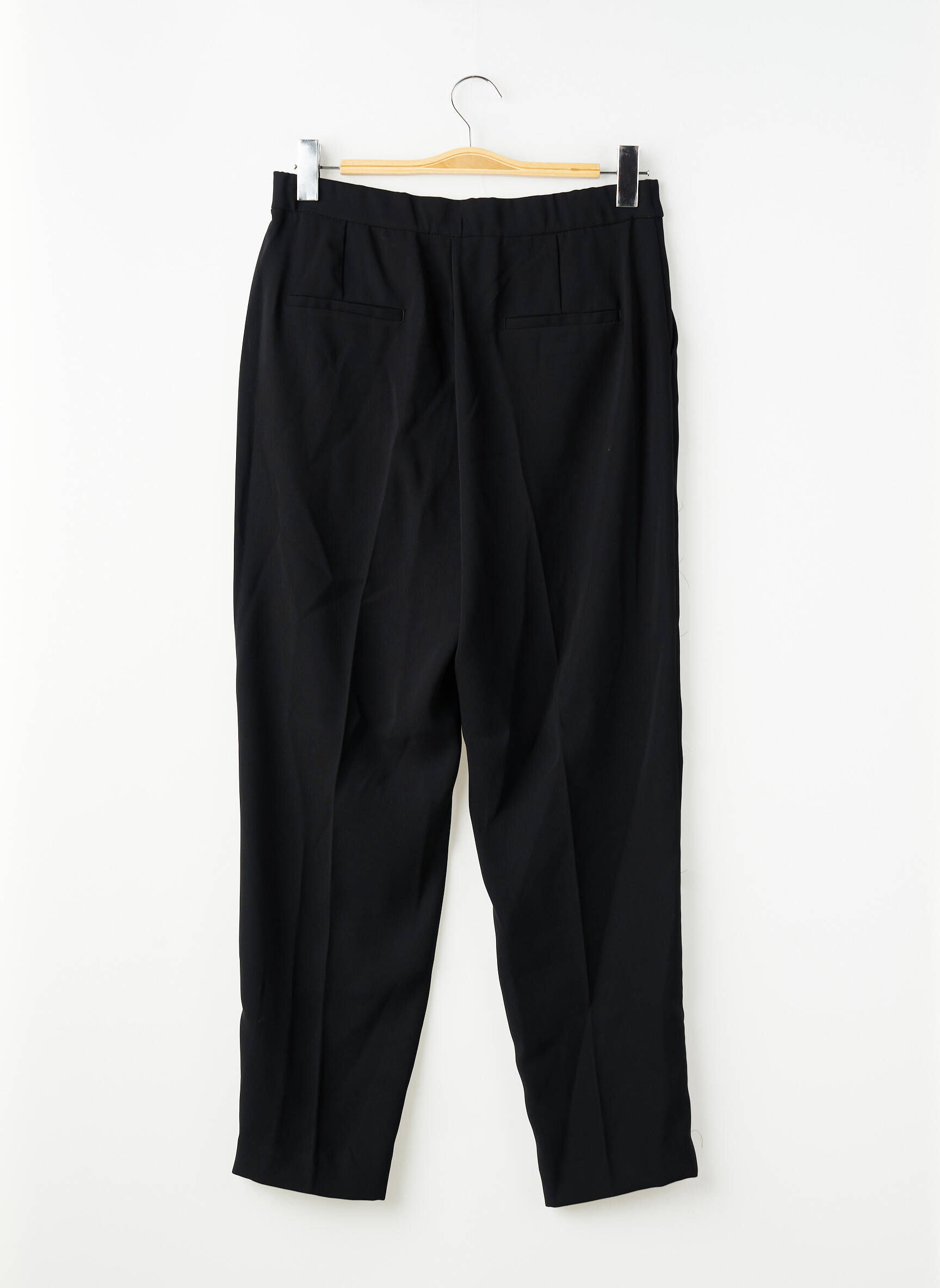 Pantalon slim negru MANGO femeie