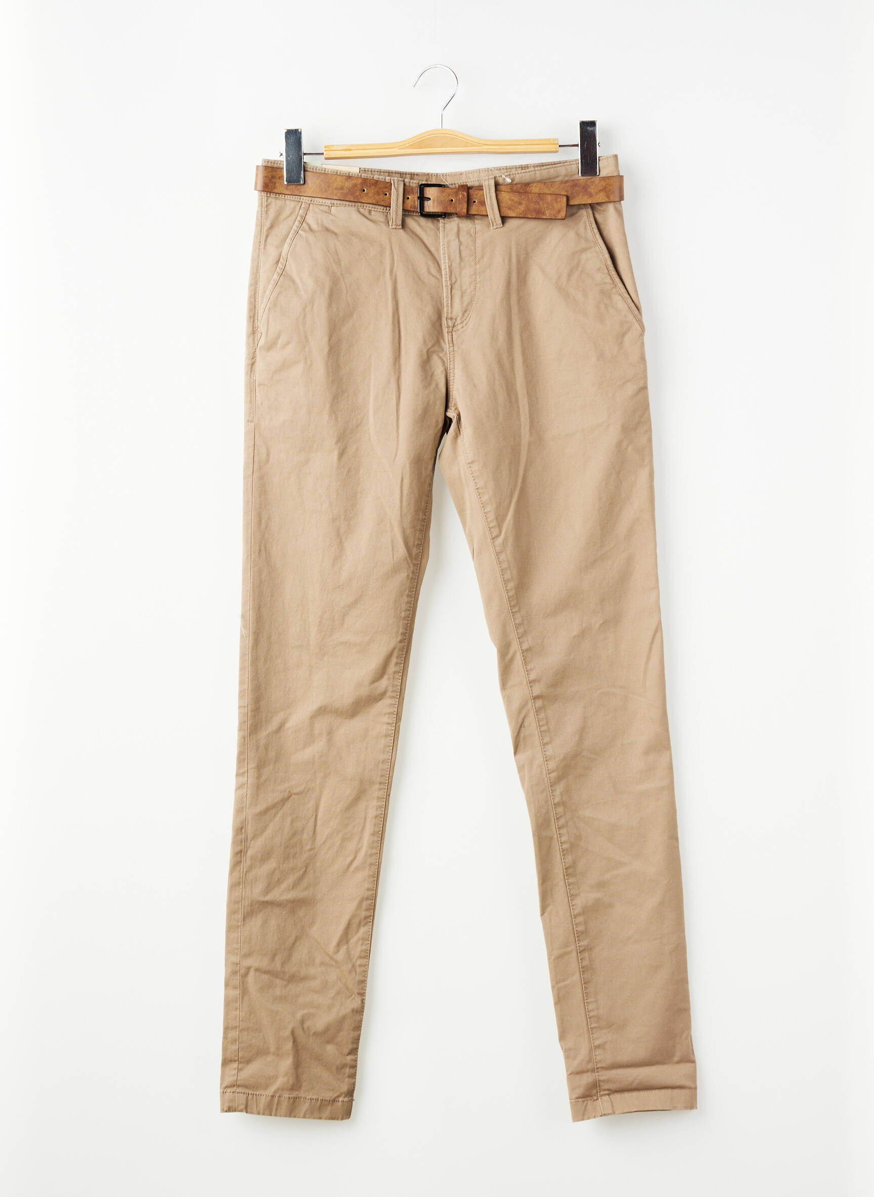 Pantalon chino subțire bej TOM TAILOR bărbat