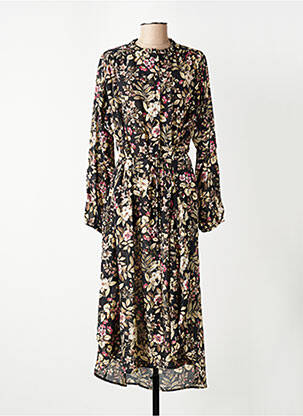 Rochie lungă negru MANGO femeie