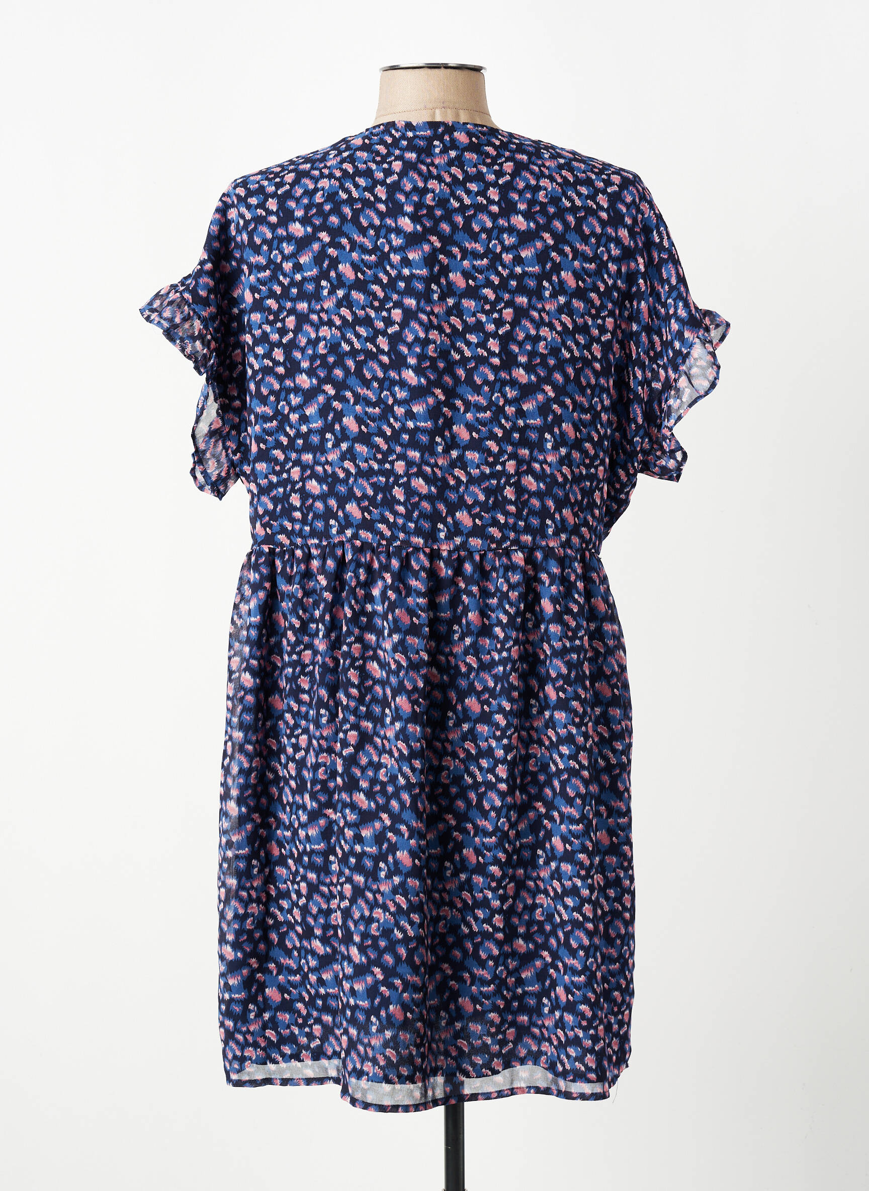 Rochie scurtă albastru LE TEMPS DES CERISES femeie